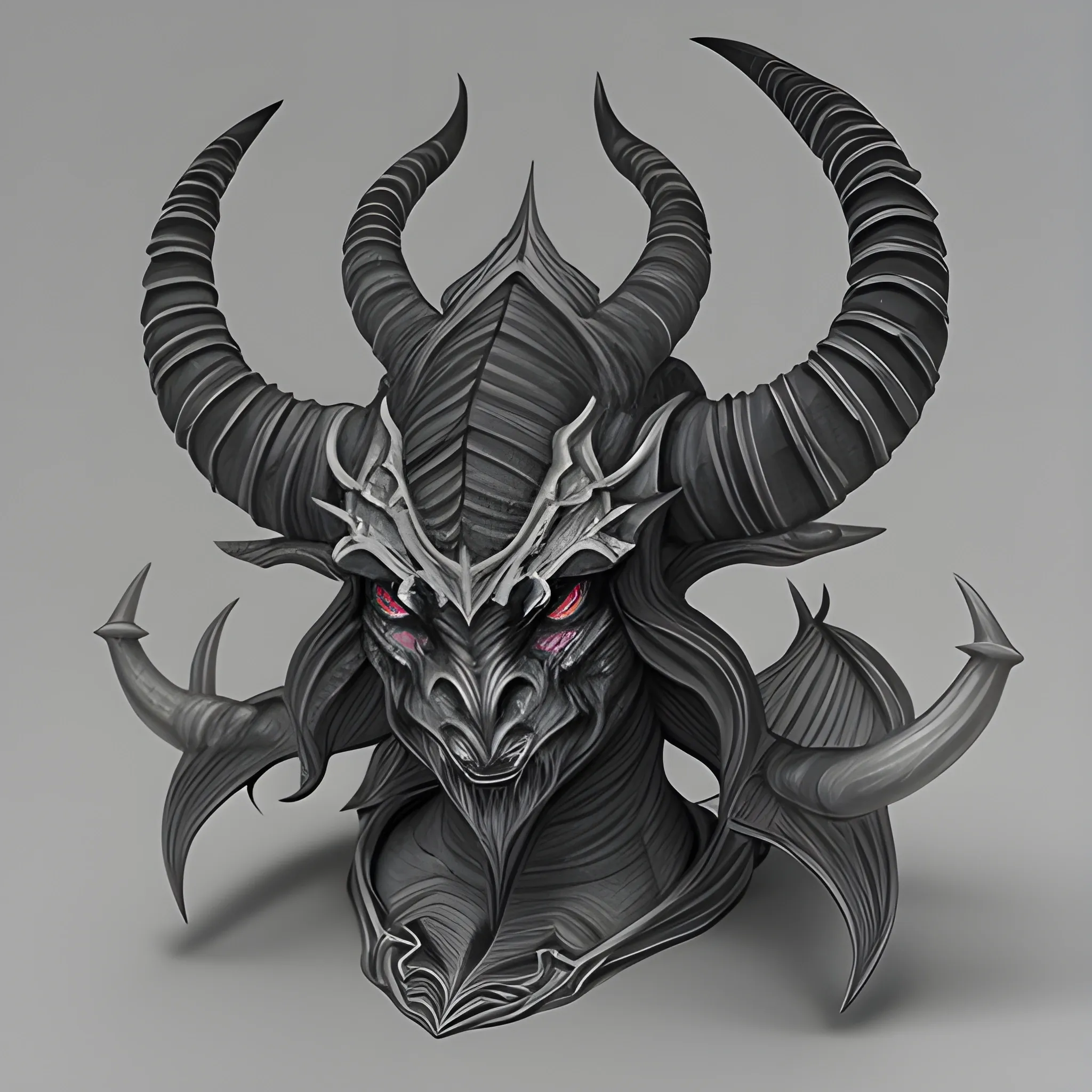 Starfall demon from capricorn, Pencil Sketch, 3D