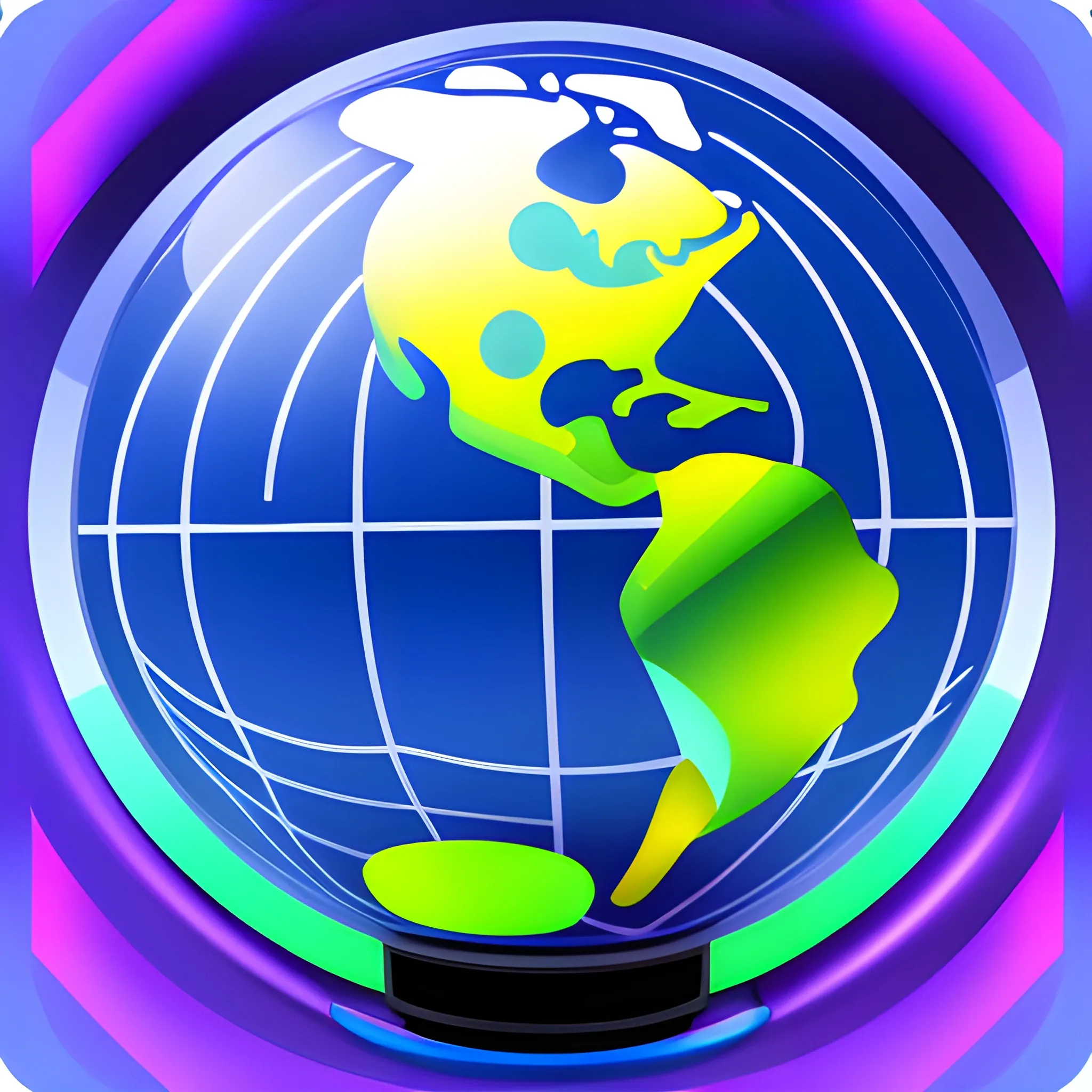 , Trippy globe icon
