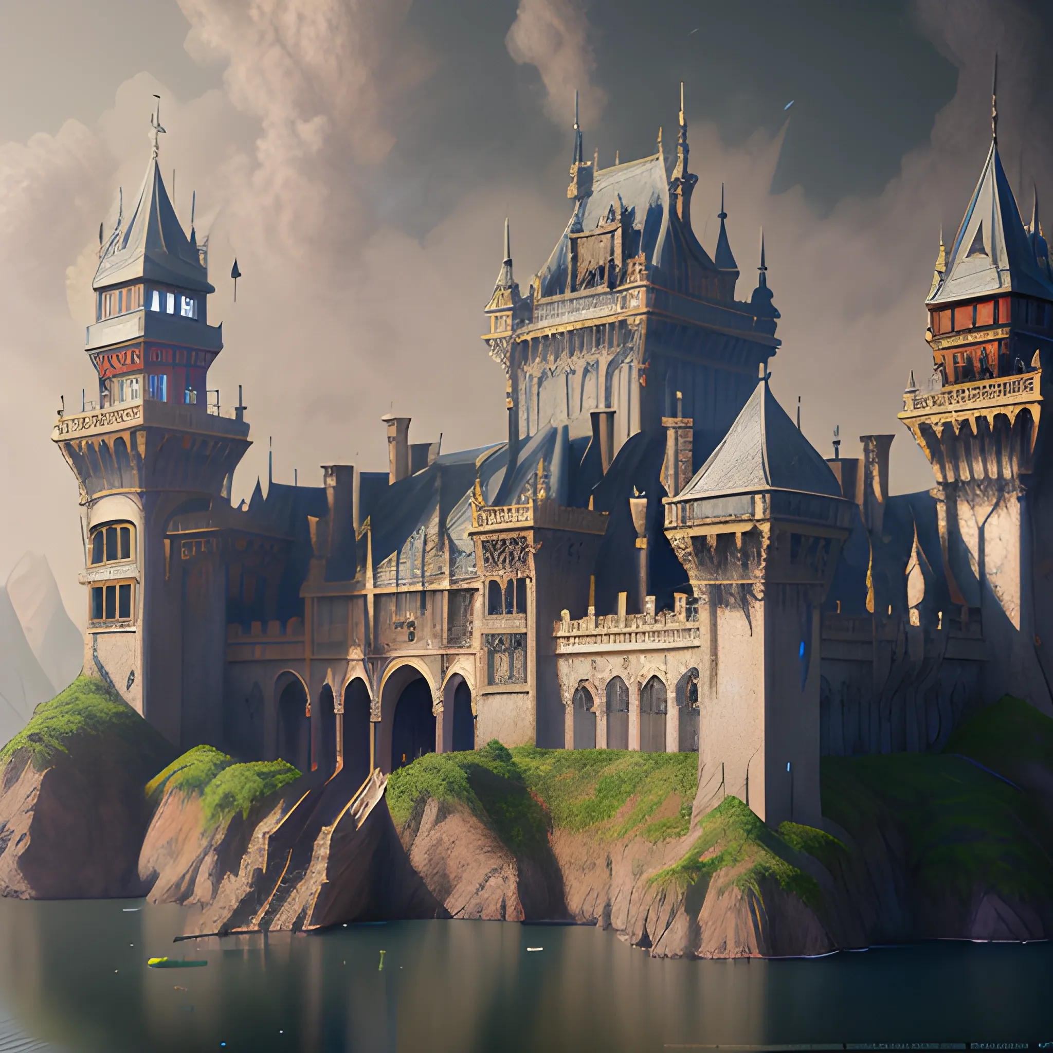 fantasy water palace