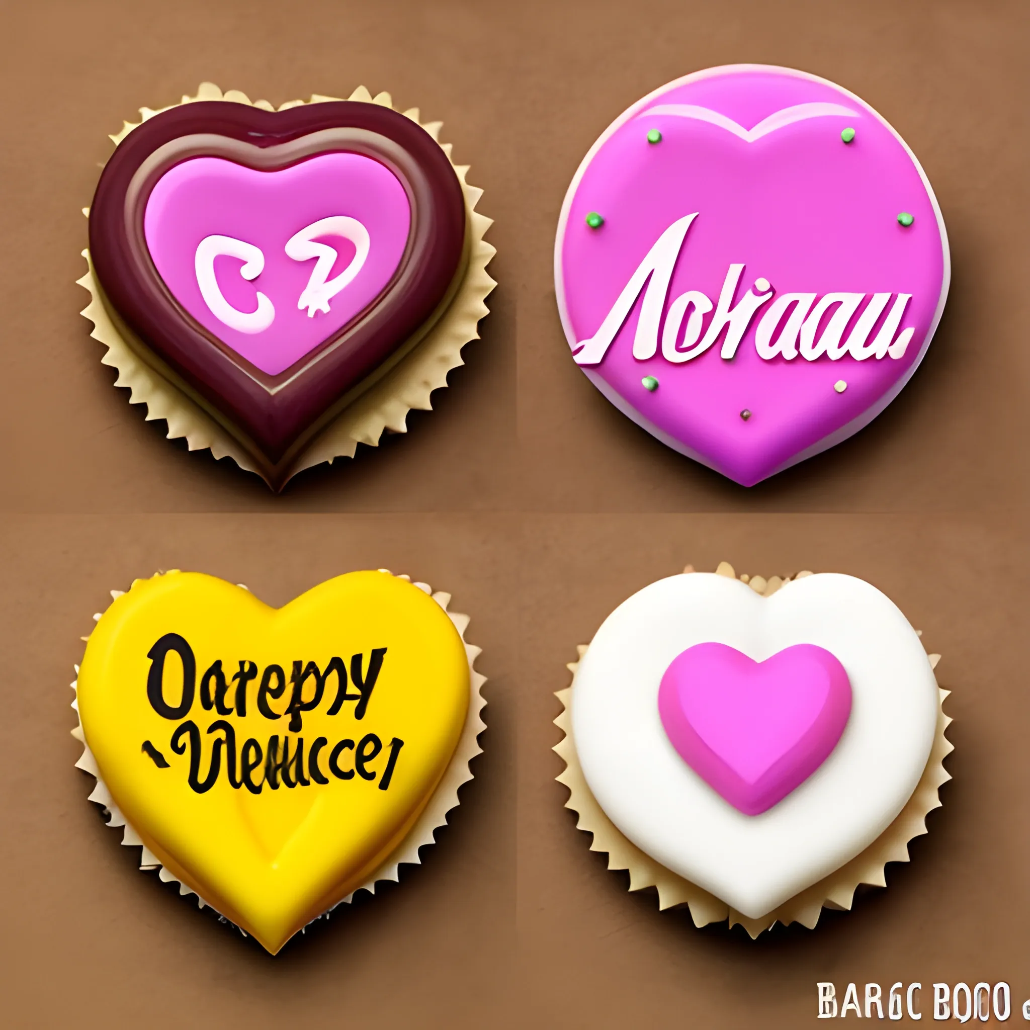 crear un logo de un restaurant de dulces de nombre bocados de amor, Trippy