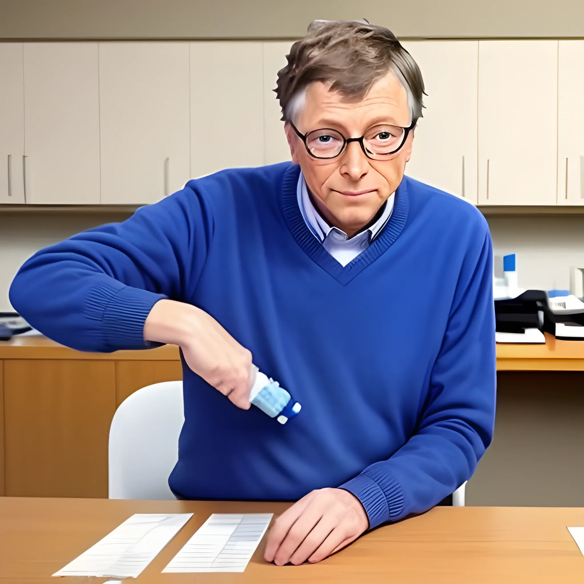Bill Gates making vaccines 