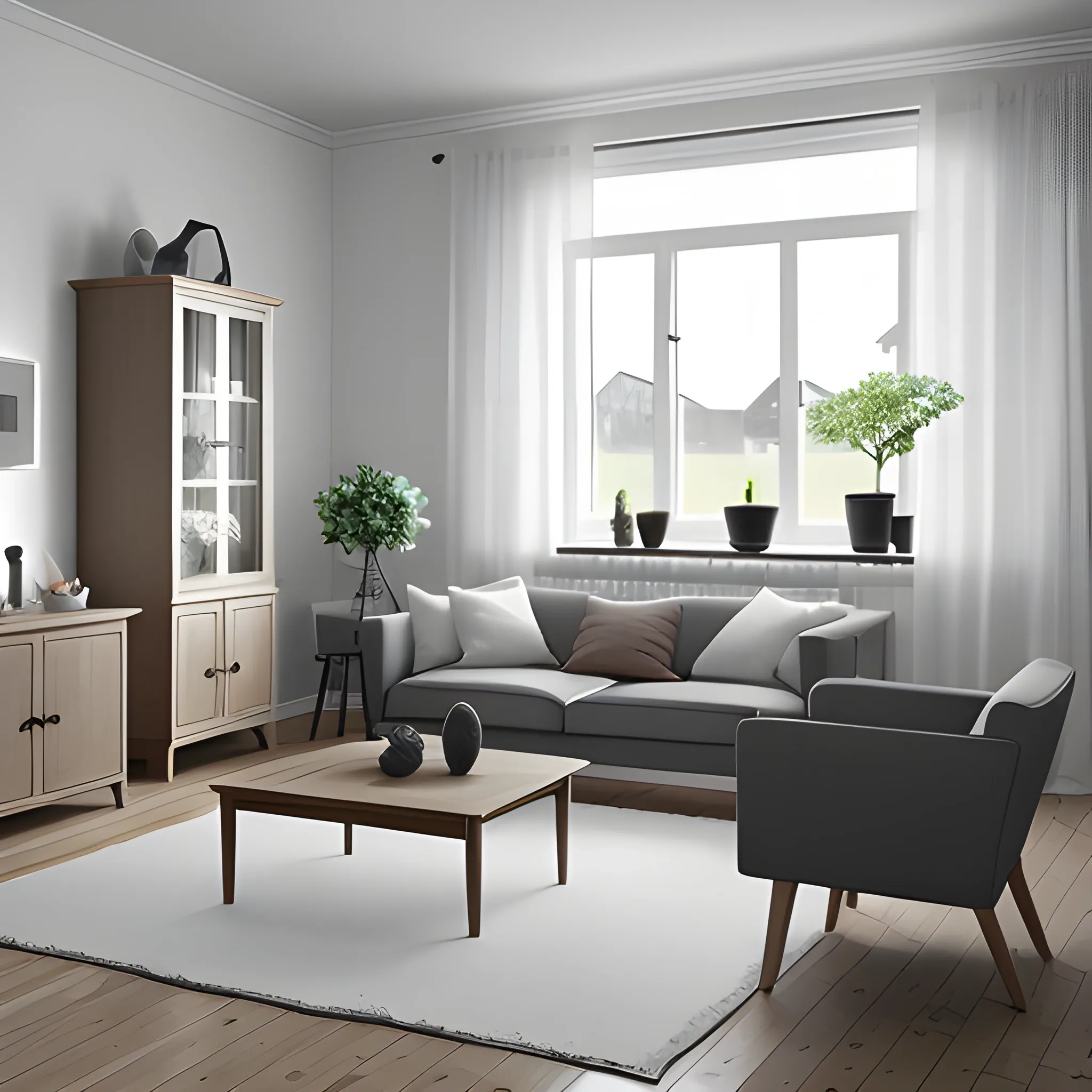  Nordic, furniture, 3D


