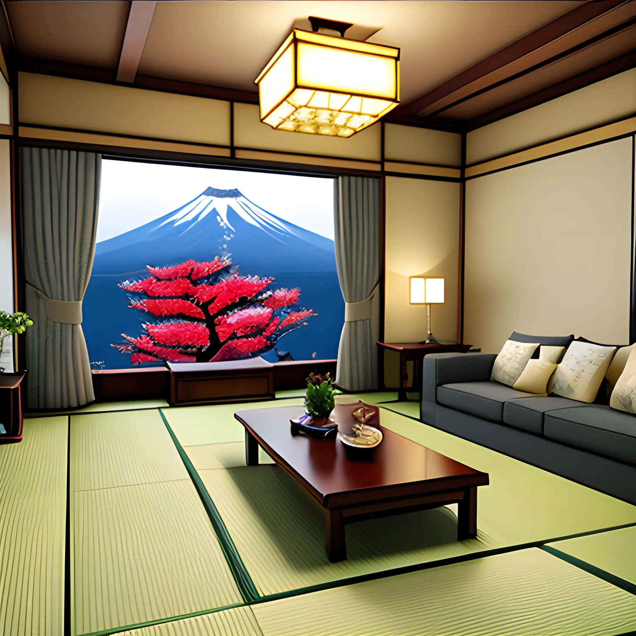 JAPAN , 3D, FANTASY, ROYALTY, living room