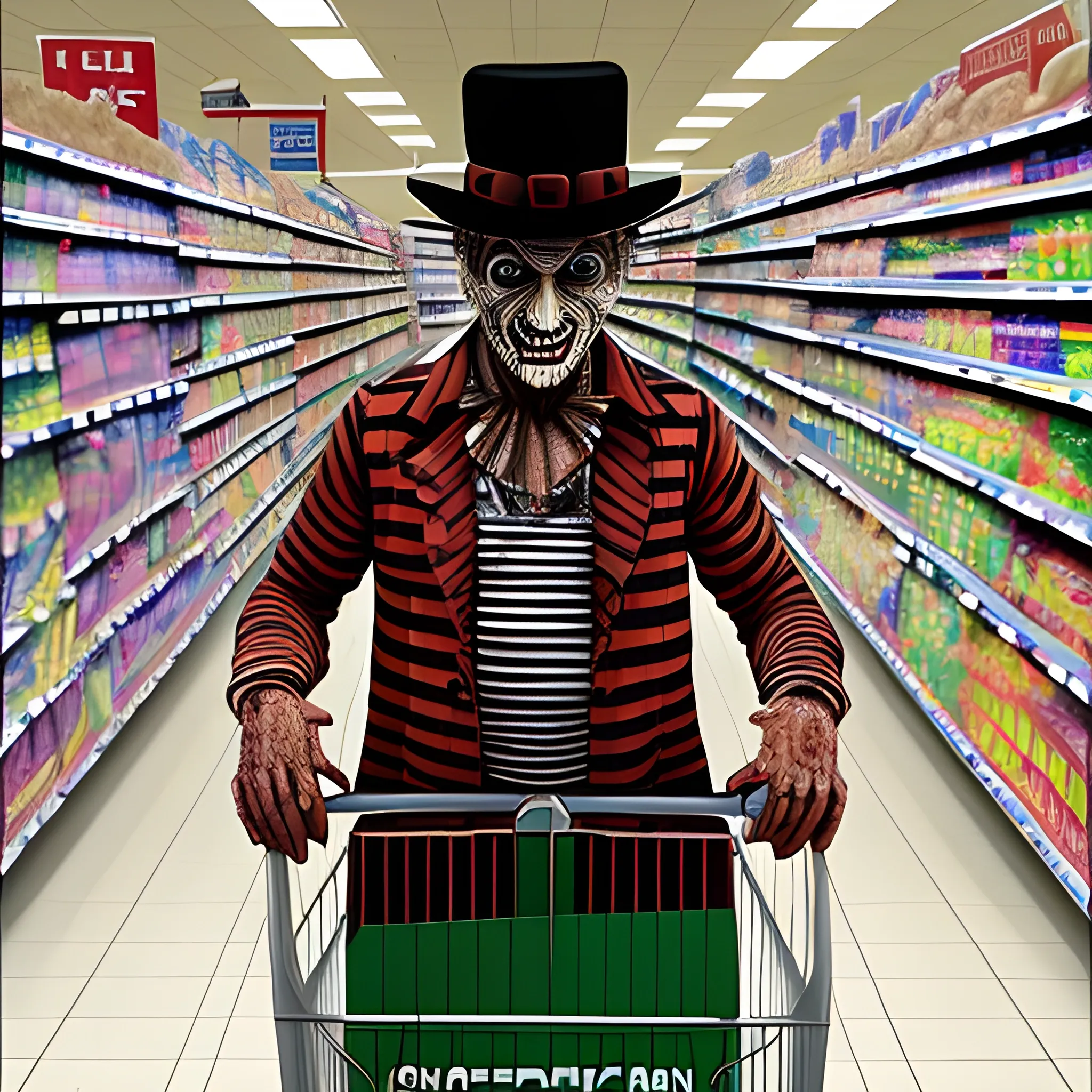 Freddy Krueger at the supermarket