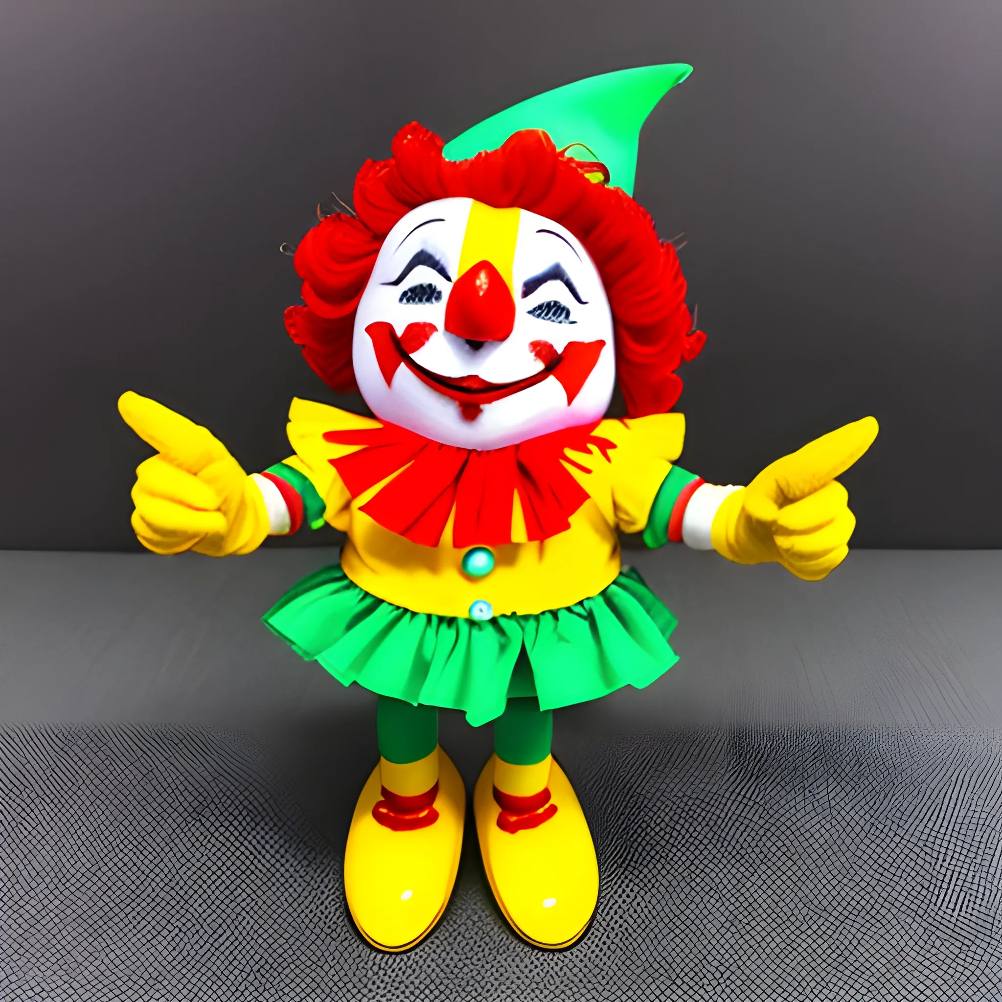 payaso con ropa dolorida en fiesta infantil cuyo nombre es Clavito