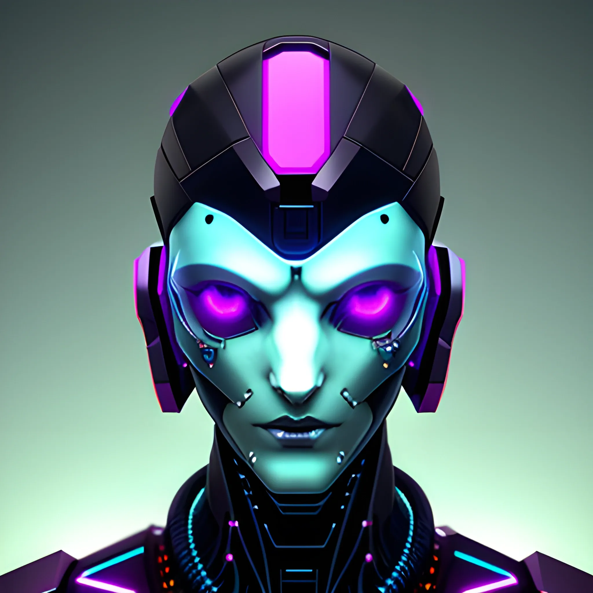 Cyberpunk style robot avatar, digital style, high quality full of little details
, Trippy