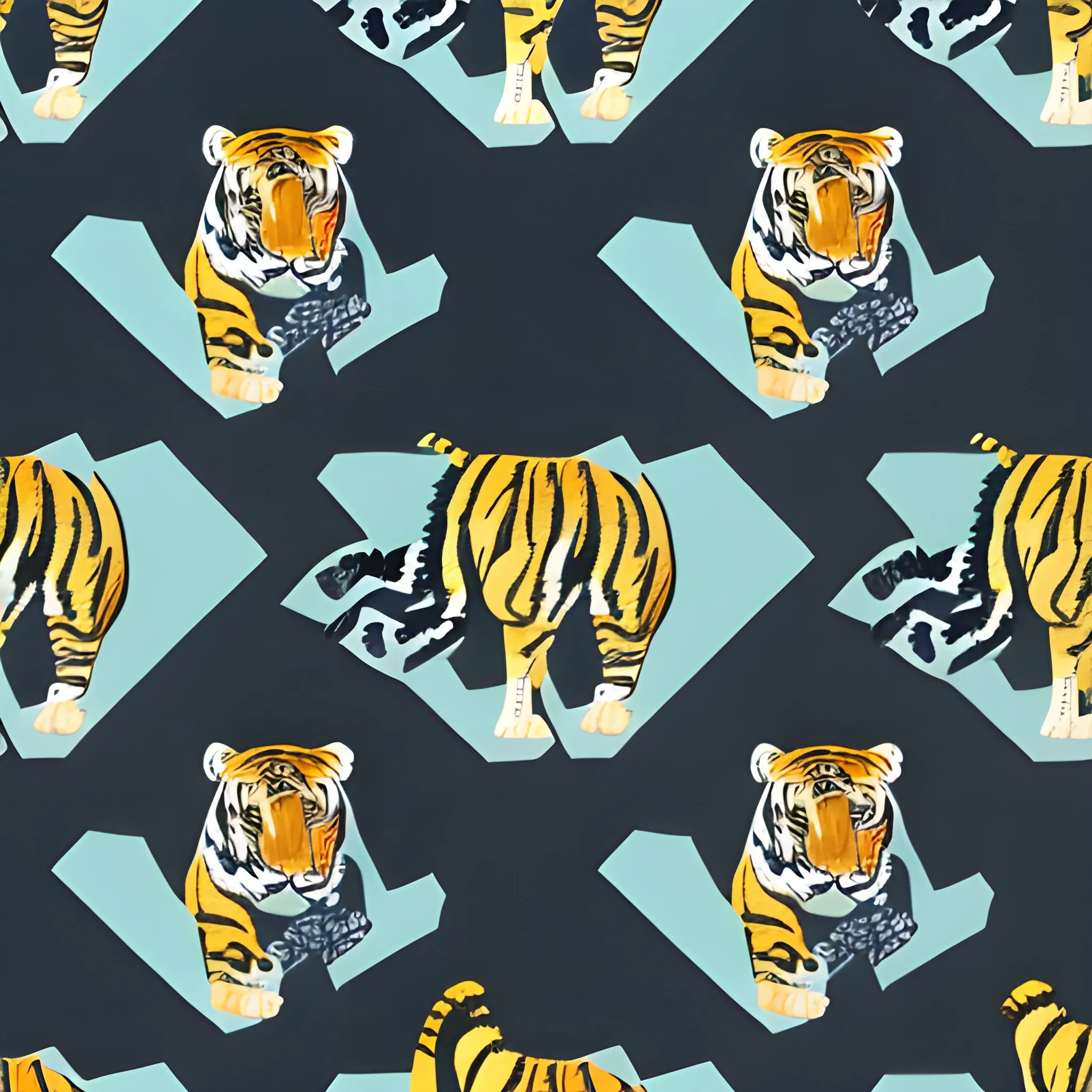 make pattern thunder to tiger stripe.