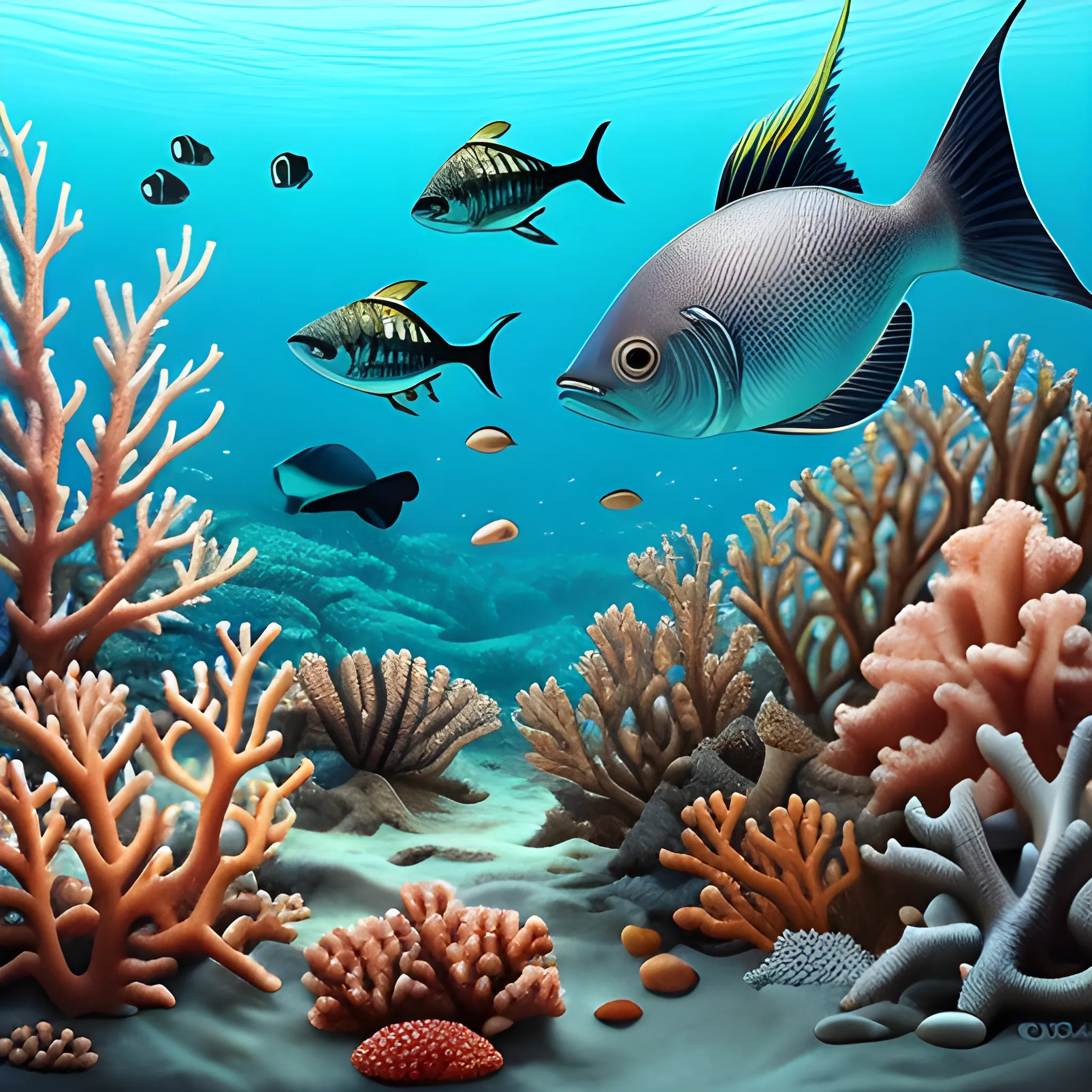 sea, fish ,coral, preserve

