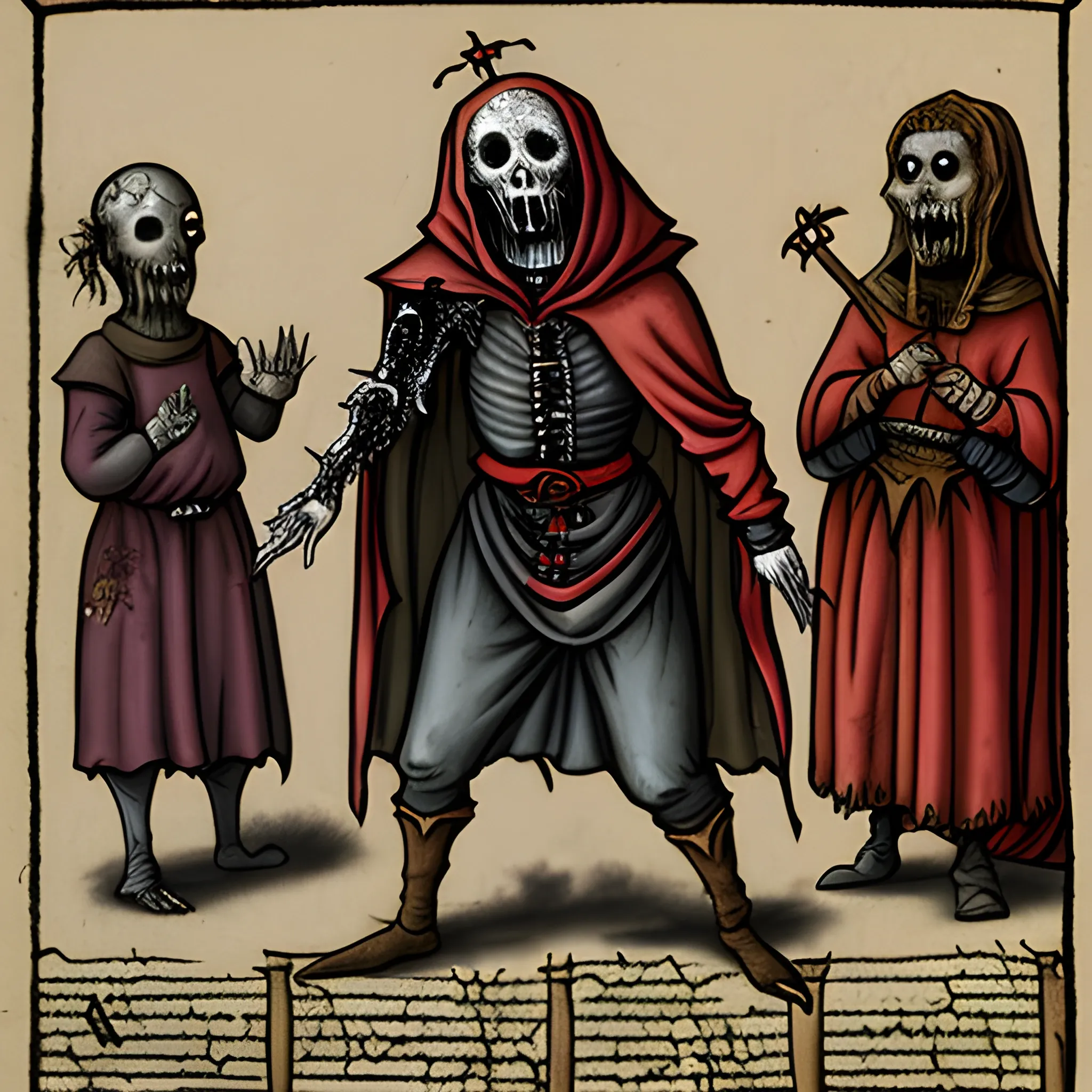 a medieval zombie