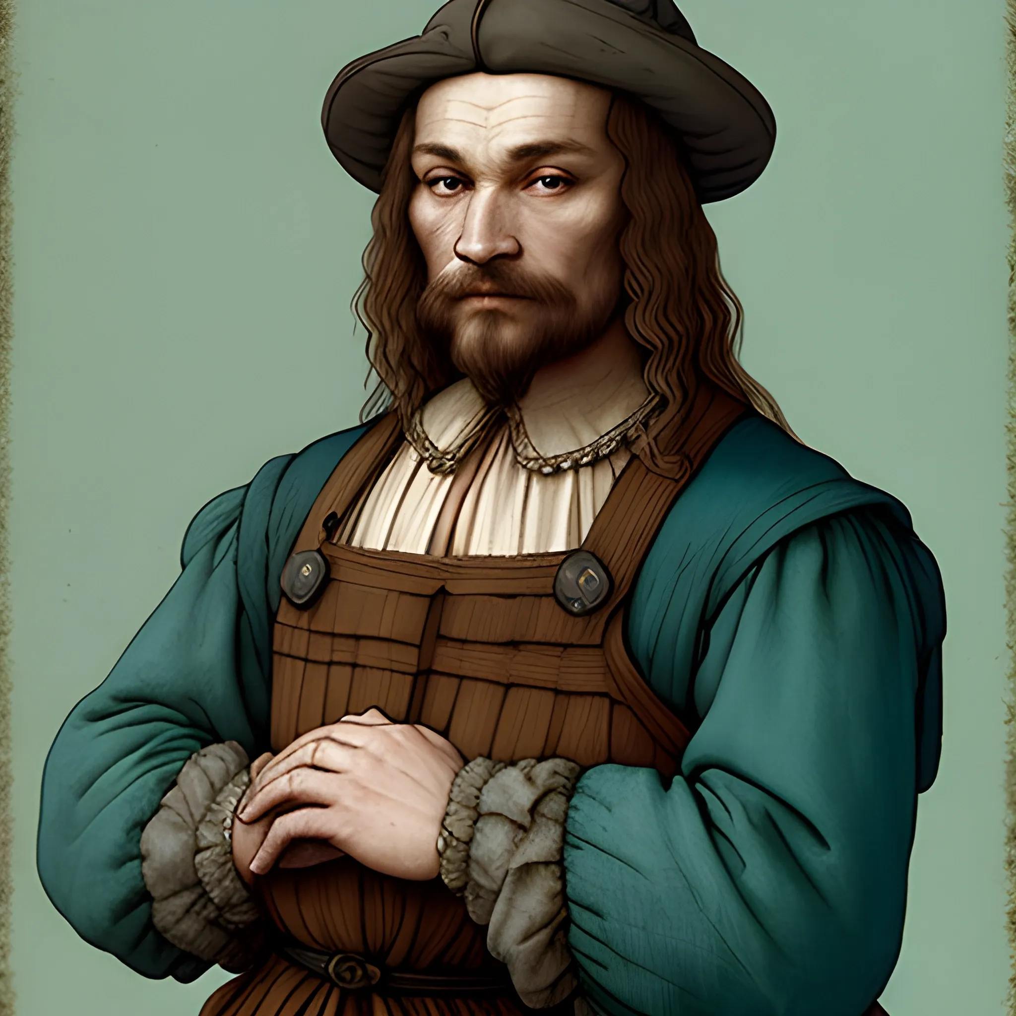 Dnd Npc Carpathian Merchant Painted Portrait Ultra Realistic