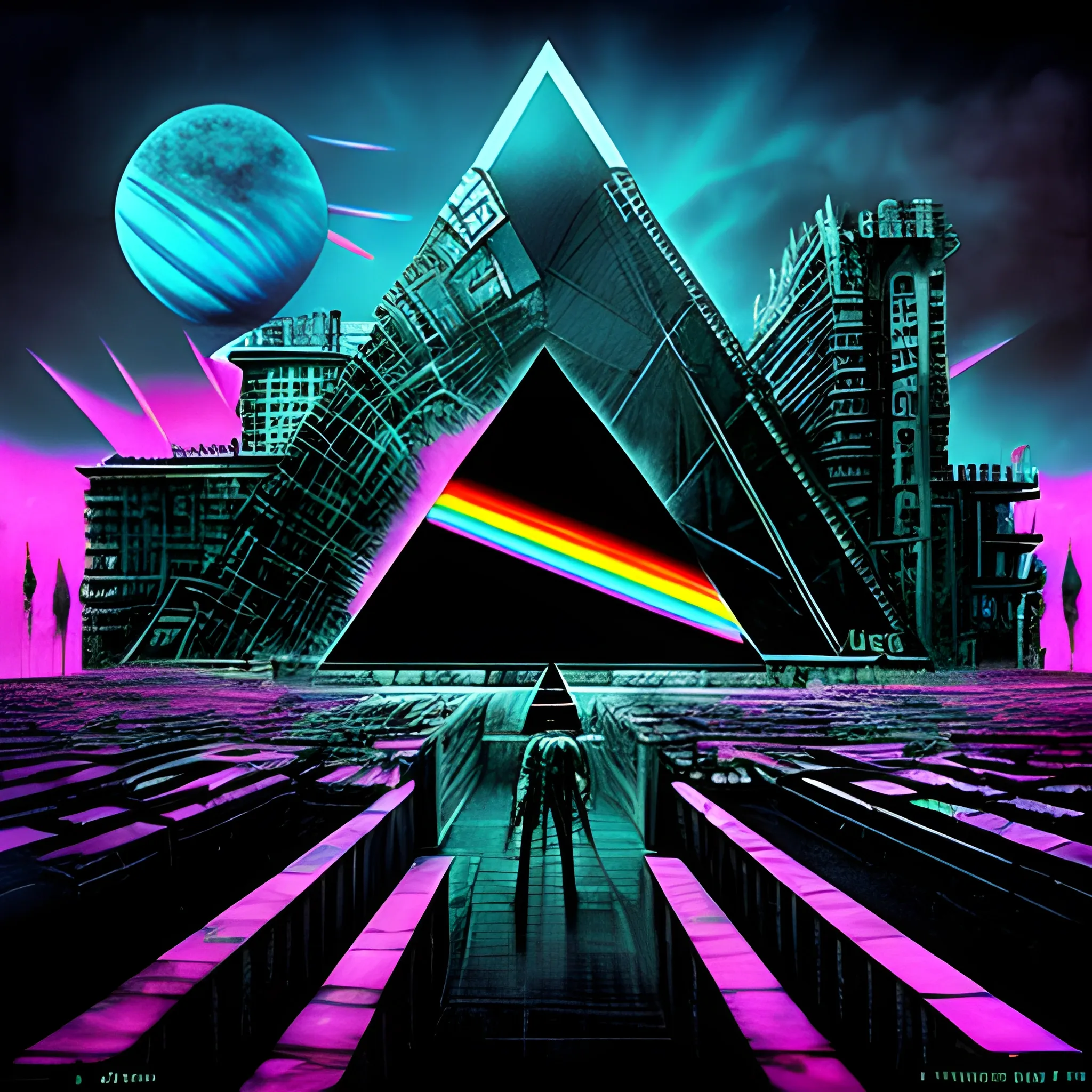 Pink Floyd The Dark Side of the moon , Cyberpunk 