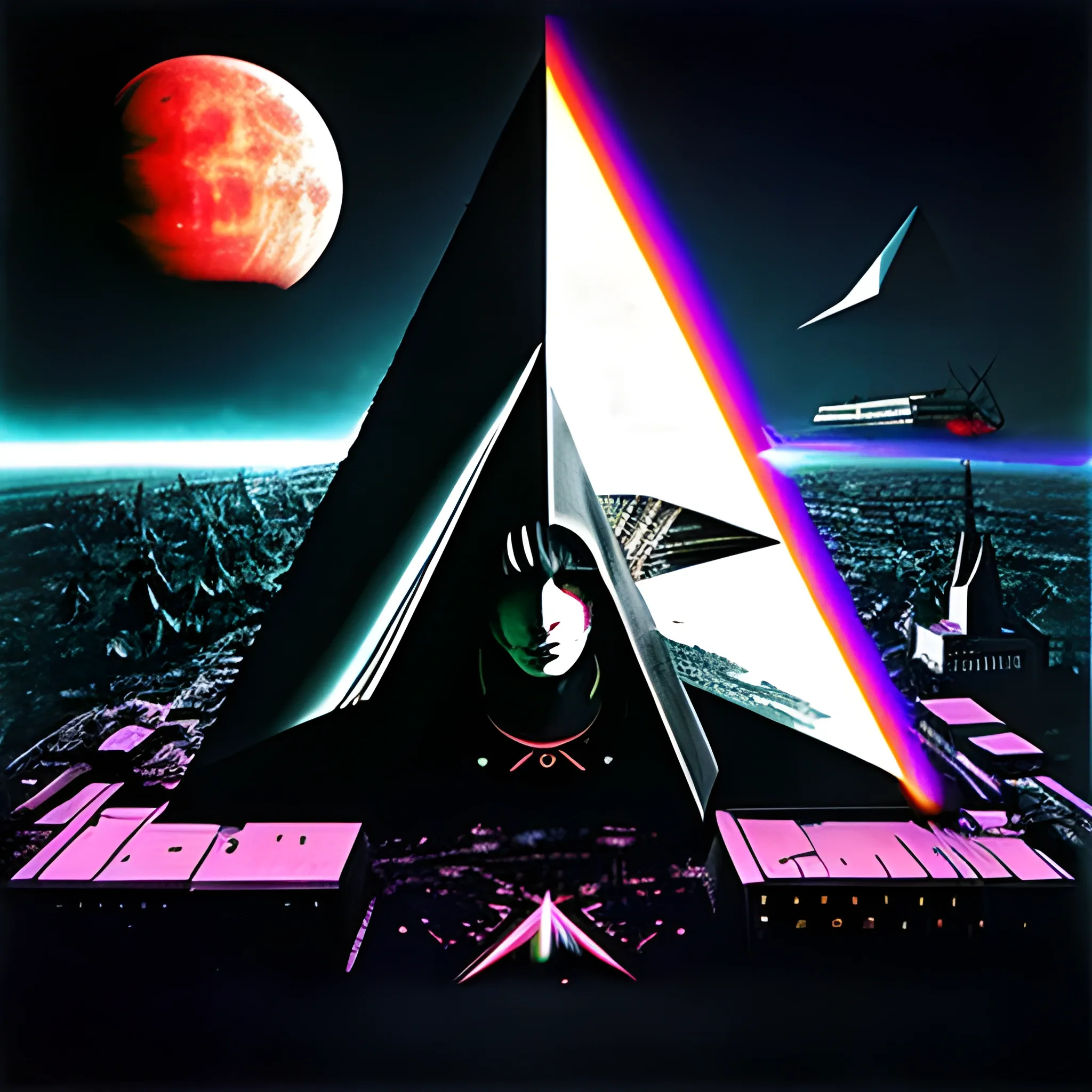 Pink Floyd The Dark Side of the moon , Cyberpunk - Arthub.ai