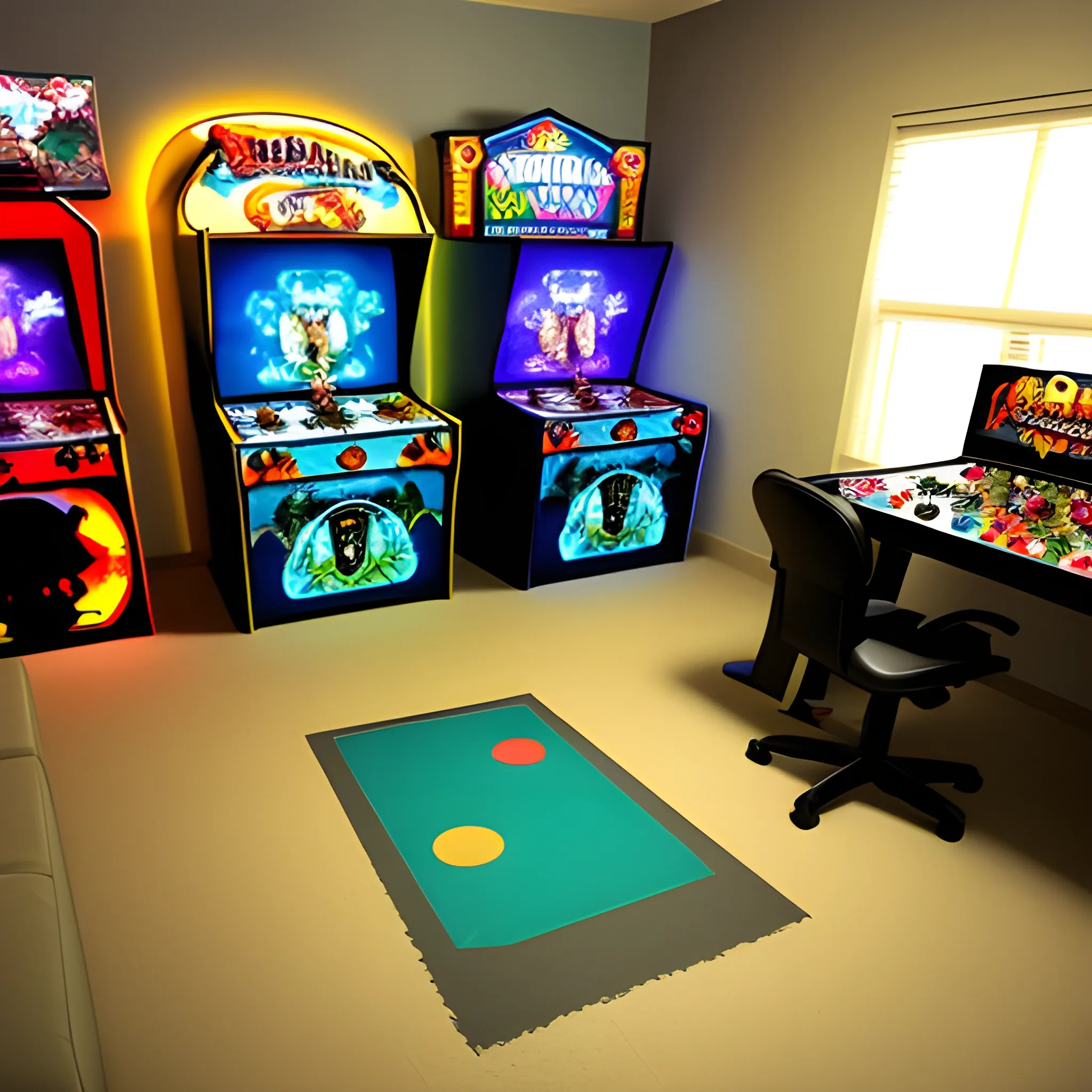 Room, gamer, arcade