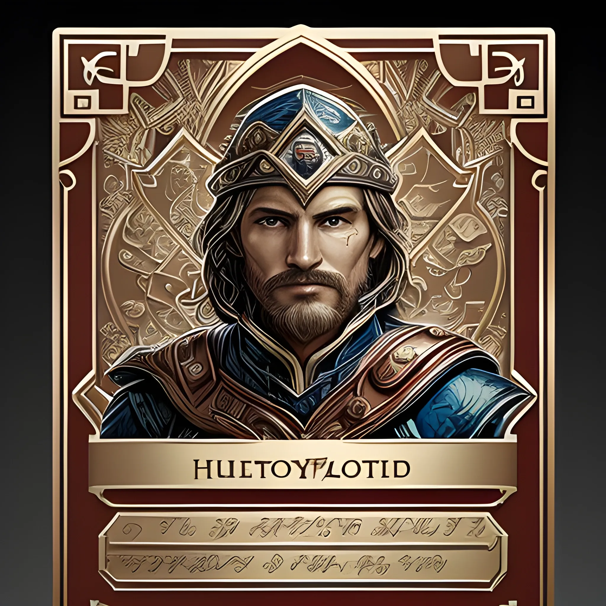 "Craft a highly detailed access card fit for 'The Heroes' collection. The card design should radiate heroism and uniqueness. It should prominently feature a central emblem representing the collection, surrounded by intricate artwork that pays homage to the diverse heroes within. The card's texture and finish should convey a sense of prestige, with fine detailing that reflects the essence of each hero.

The Heroes access card should serve as a symbolic key, granting exclusive entry to a world where heroism knows no bounds. Embrace the challenge of creating a design that encapsulates the spirit of heroism, the essence of the collection, and the awe-inspiring legacy of these remarkable characters."