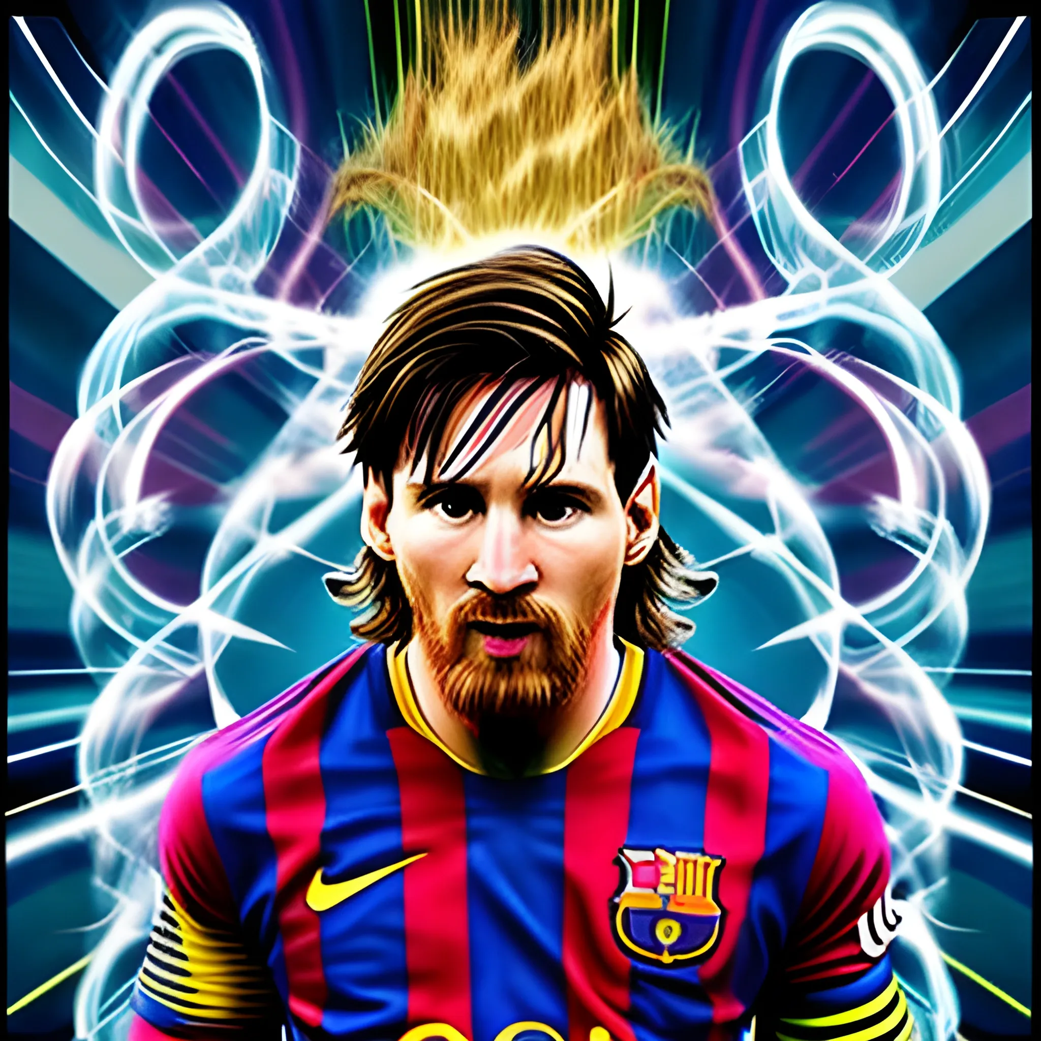 Lionel Messi God of Thunder, Trippy