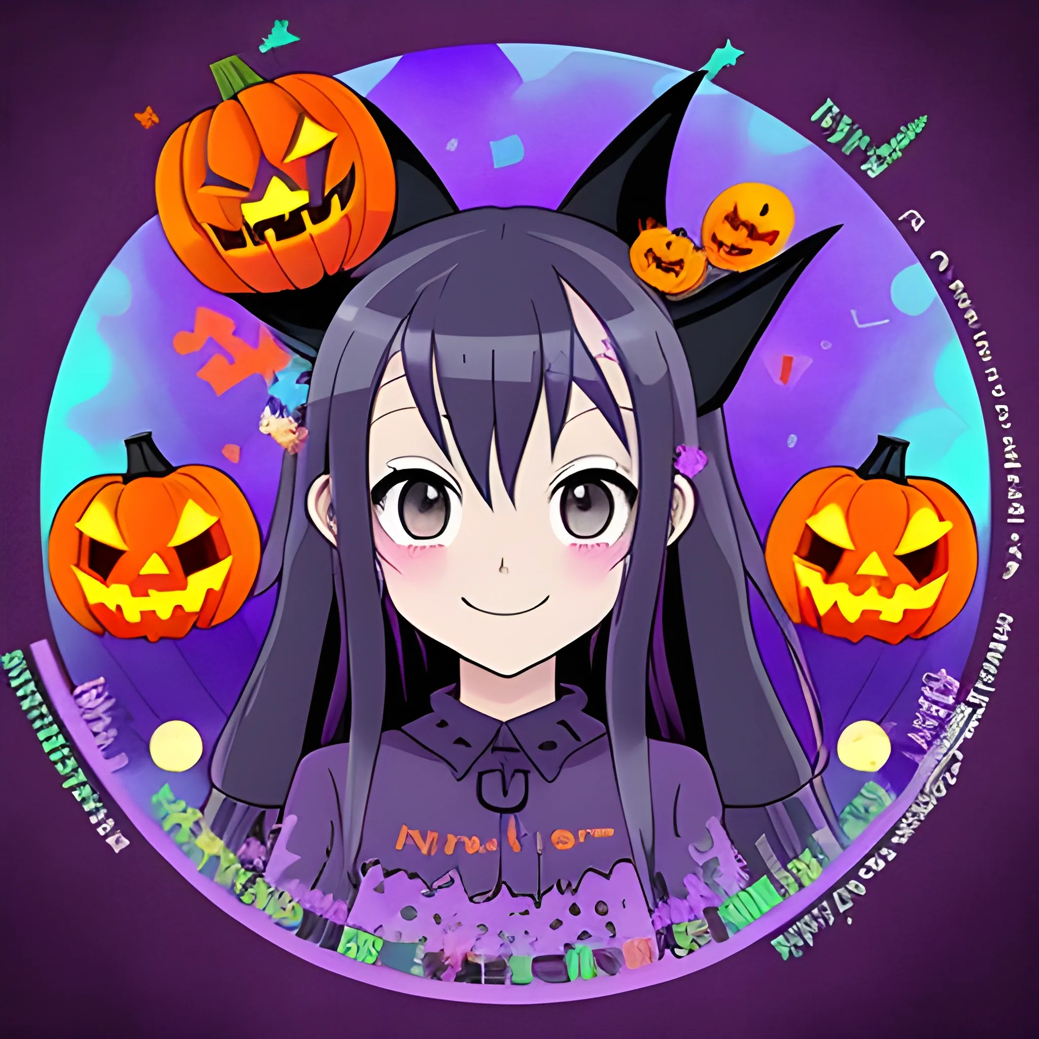 "Design a stream start scene overlay with a fun anime-inspired Halloween theme. I want the scene to have a dark background with a bright full moon and moving ominous clouds. In the top left corner, I want a box chat box with a smiling pumpkin design and the chat messages are represented in the form of manga-style speech bubbles. At the top right, place an anime version of my avatar in a Halloween costume, like an anime character or a monster At the bottom left, add a space for my username and the title of the stream, using a comic book-style font.

At the bottom right, it includes a follower counter and a donation counter, both decorated with Halloween elements such as bats and candy. Plus, add a fireworks and confetti animation to the screen when someone follows the channel or makes a donation. I want the overlay to look happy and festive, but still maintain the spooky essence of Halloween, with vibrant colors and smooth anime-style animations. Make sure the design is eye-catching and anime-inspired to give a unique touch to my Halloween stream!", Cartoon, Oil Painting, Oil Painting, Cartoon