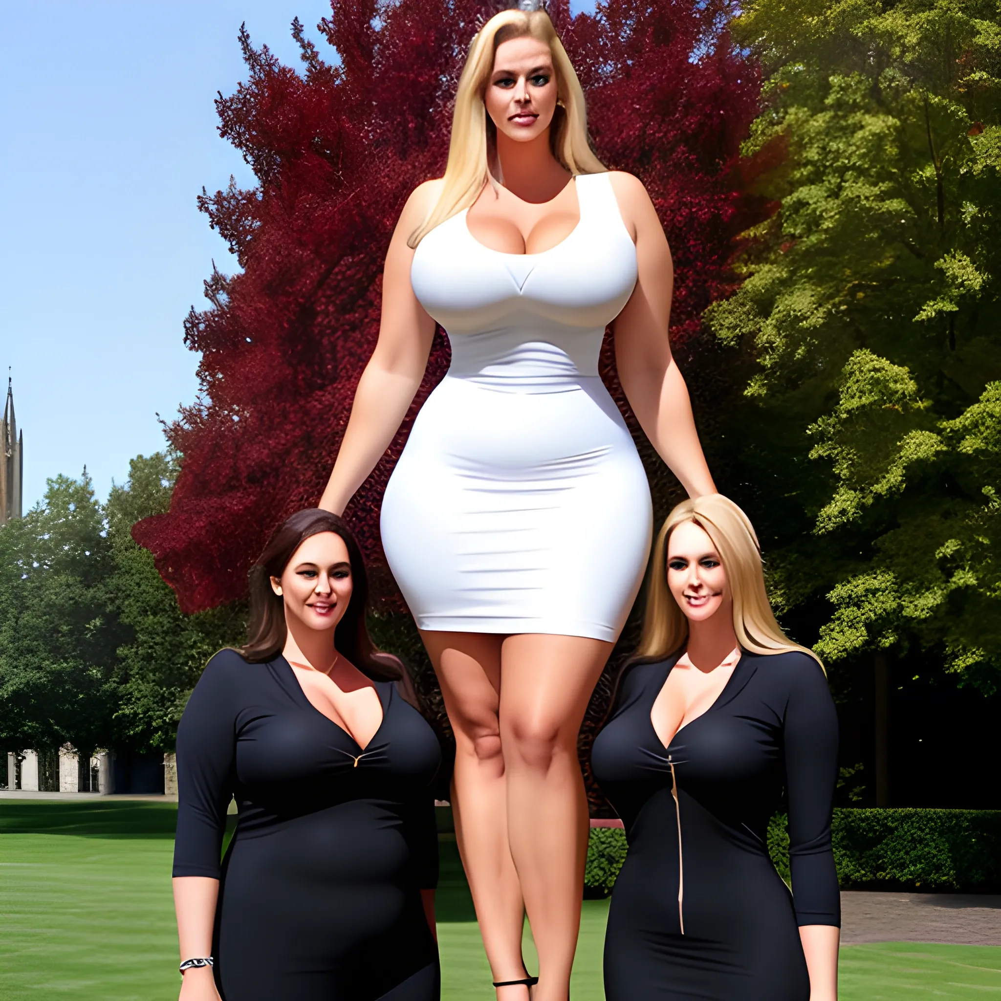huge and very tall, not quite plus size, friendly beautiful blon