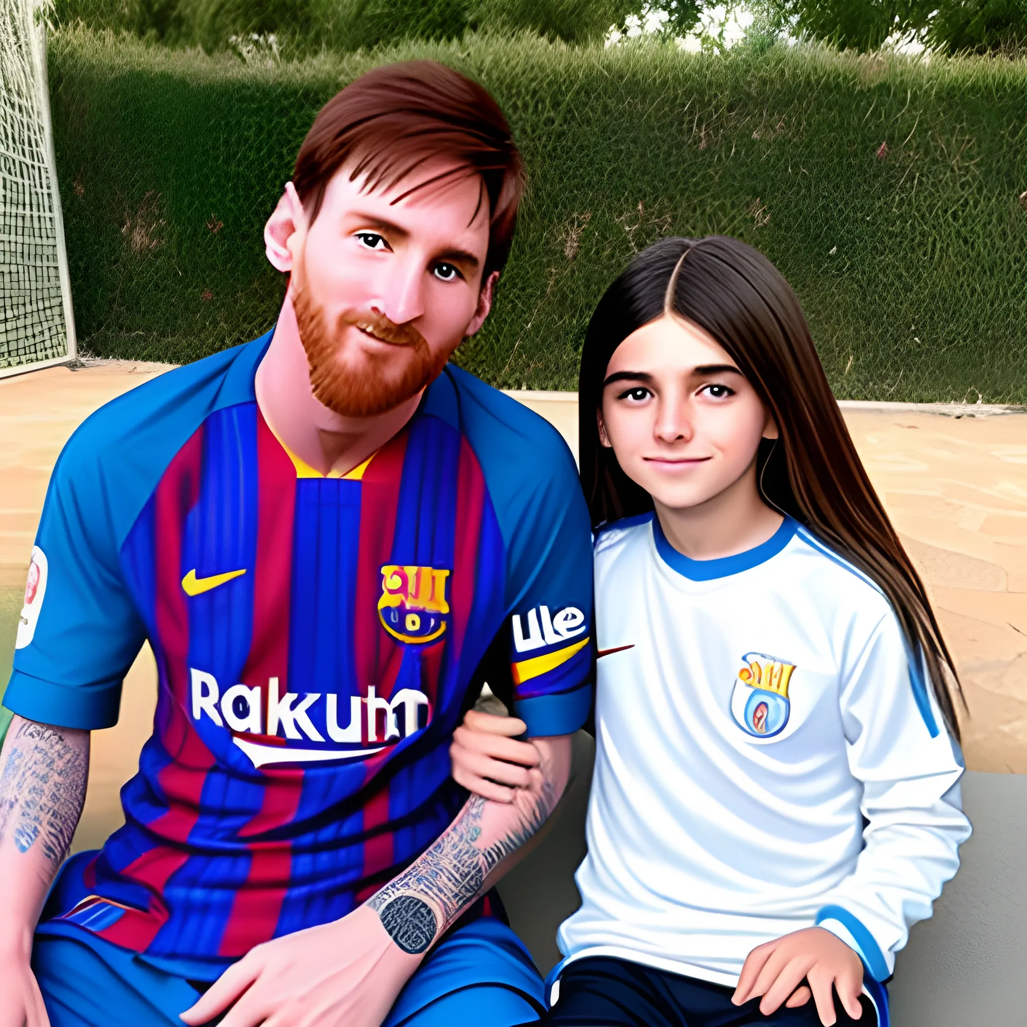 Messi y milei juntos