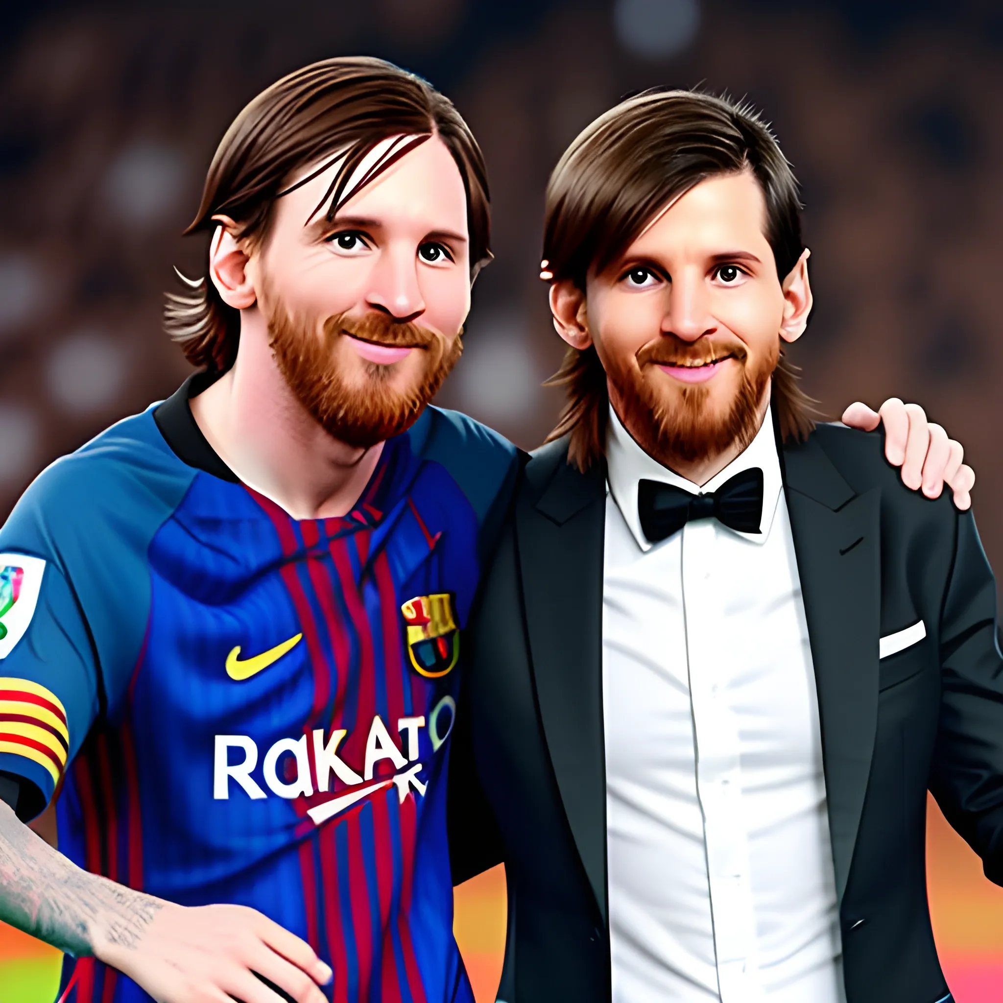 Messi y javier milei juntos