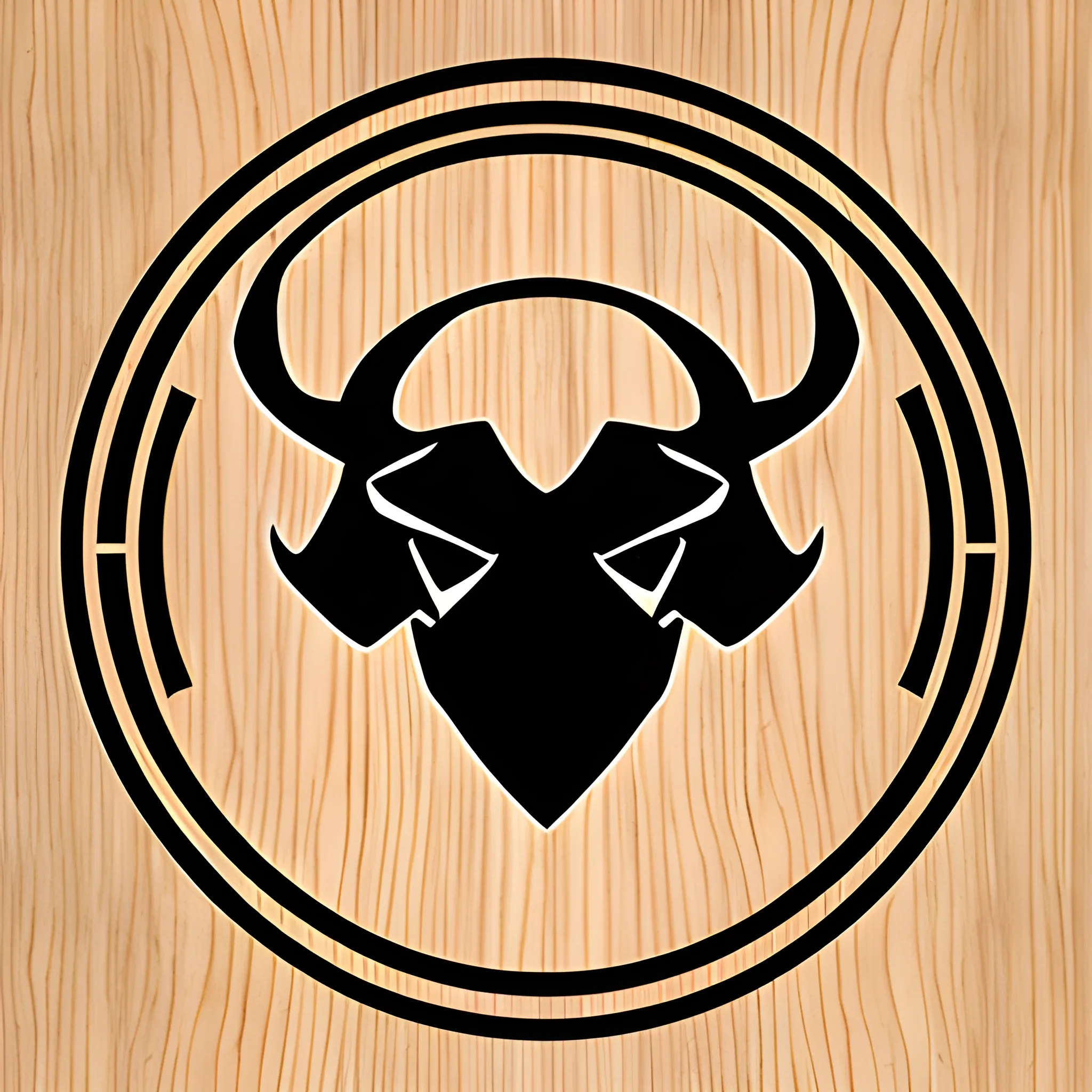 wood buffalo laser design, Trippy