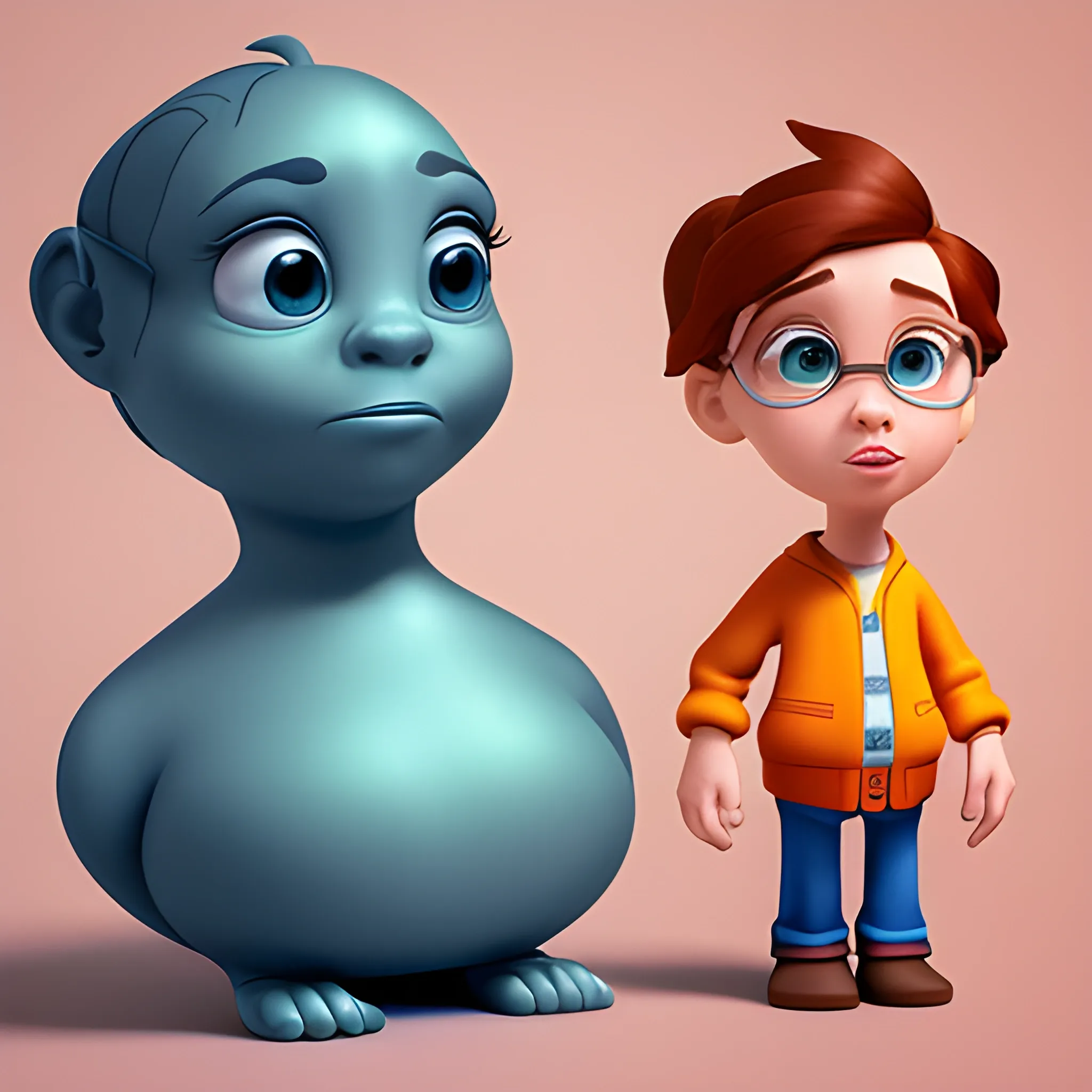 disney,add Photorealism,and high quality,multi-detail,HD, Cartoon,model,3D,pixar,
 ,while maintaining the simplest structure and fewer colors,Stylish and minimalist,teachers
