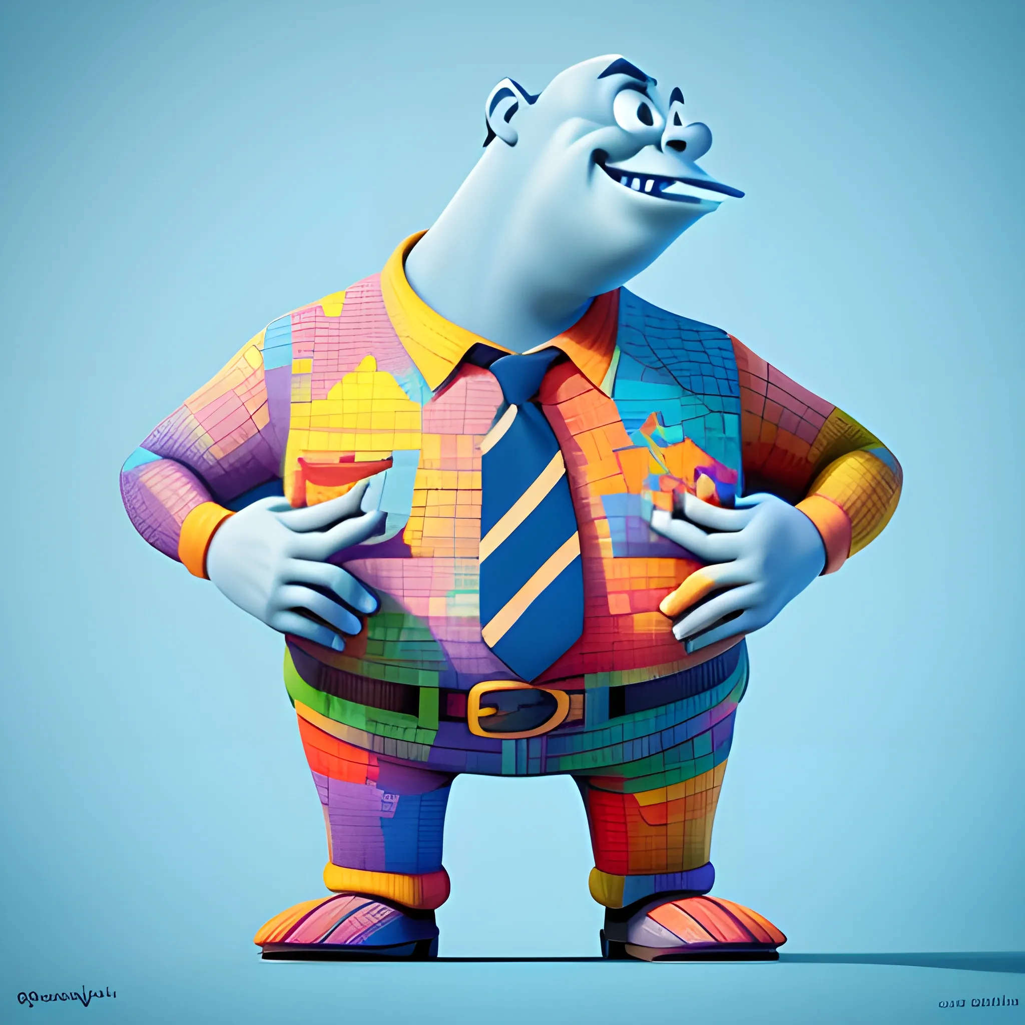 disney,add Photorealism,and high quality,multi-detail,HD, Cartoon,model,3D,pixar,
 ,while maintaining the simplest structure and fewer colors,Stylish and minimalist,colorful,minister,{{{whole body}}}