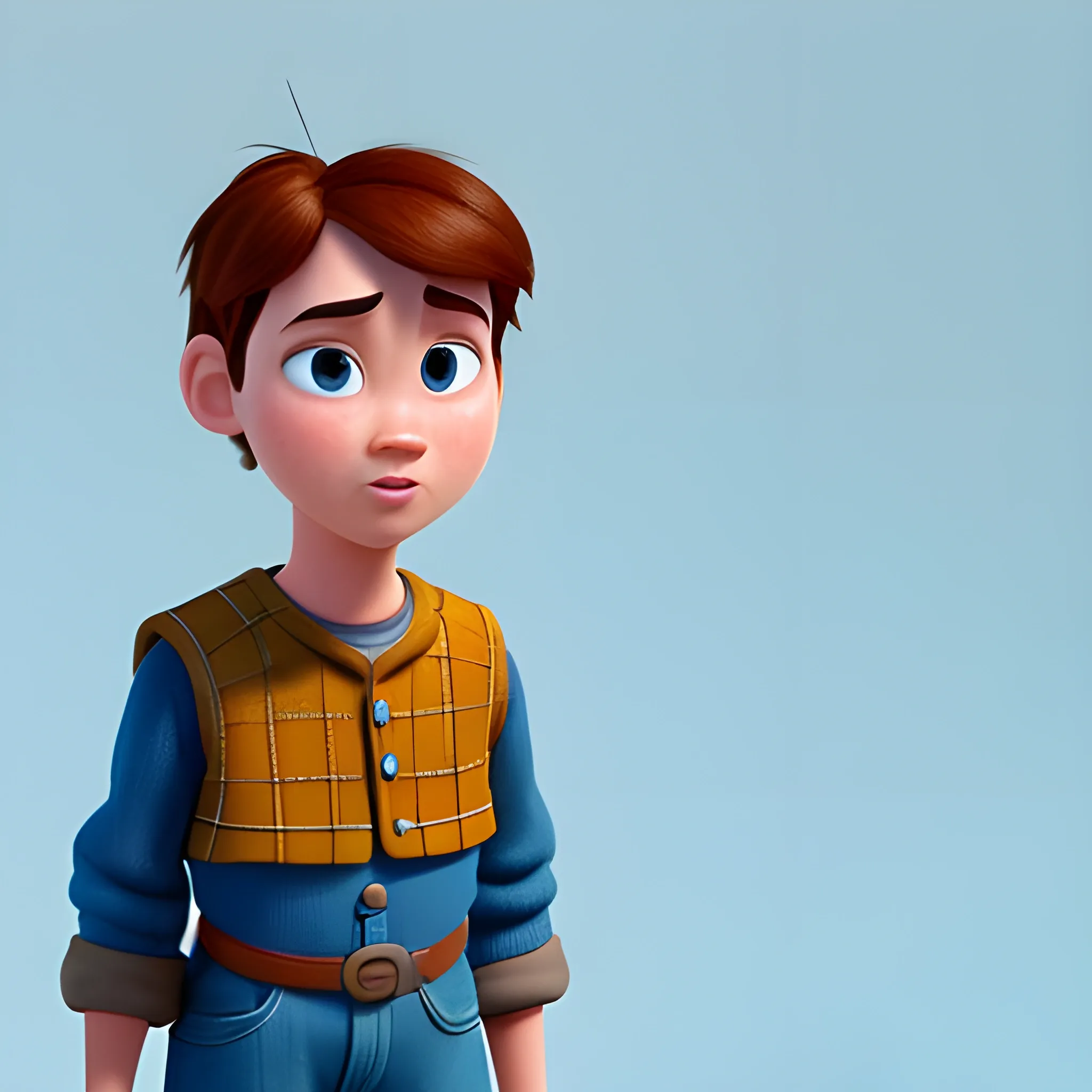 disney,add Photorealism,and high quality,multi-detail,HD, Cartoon,model,3D,pixar,
 ,while maintaining the simplest structure and fewer colors,Stylish and minimalist,colorful,peasant,{{{whole body}}}