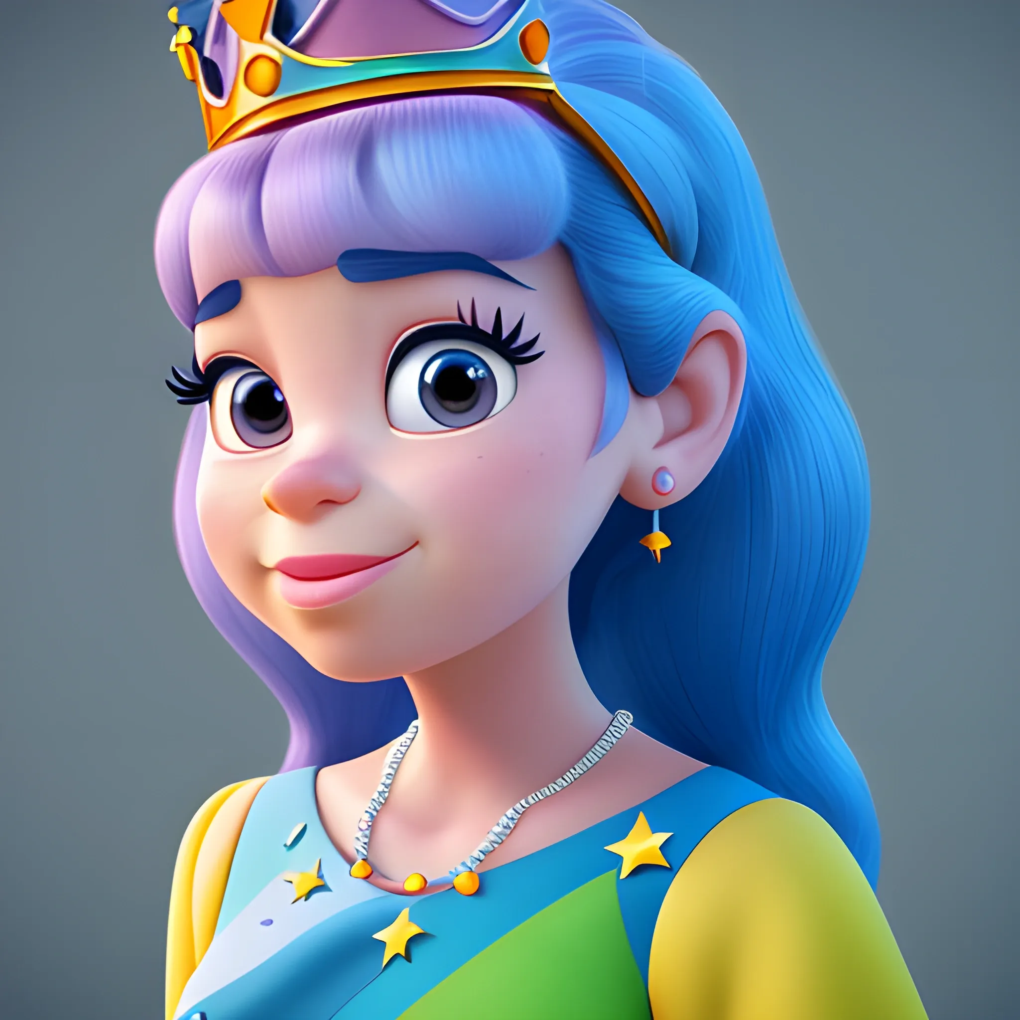 disney,add Photorealism,and high quality,multi-detail,HD, Cartoon,model,3D,pixar,
 ,while maintaining the simplest structure and fewer colors,Stylish and minimalist,colorful,queen,{{{whole body}}}