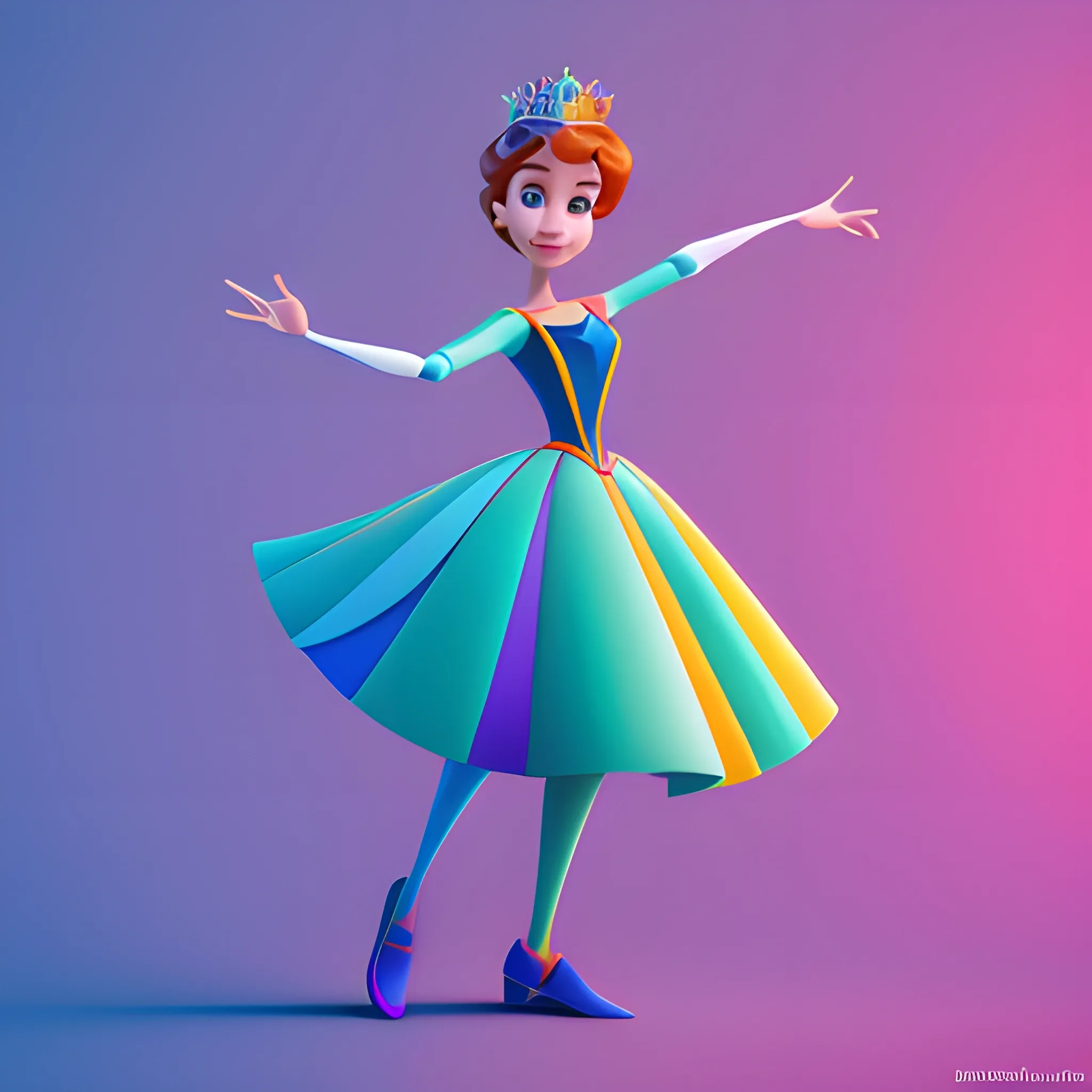 disney,add Photorealism,and high quality,multi-detail,HD, Cartoon,model,3D,pixar,
 ,while maintaining the simplest structure and fewer colors,Stylish and minimalist,colorful,magic queen,{{{whole body}}},whole_body,whole body