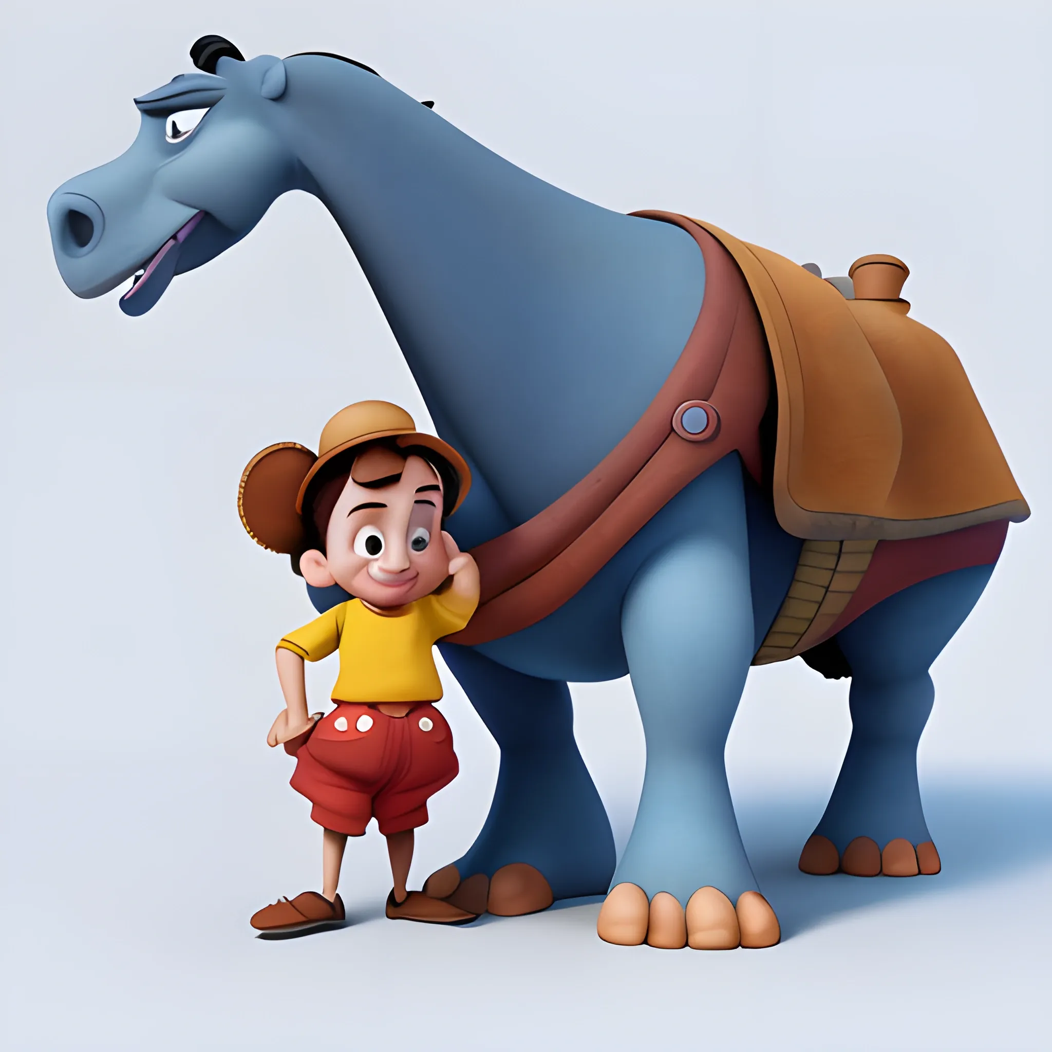 disney,add Photorealism,and high quality,multi-detail,HD, Cartoon,model,3D,pixar,
 ,while maintaining the simplest structure and fewer colors,Stylish and minimalist,colorful,peasant,{{{whole body}}}