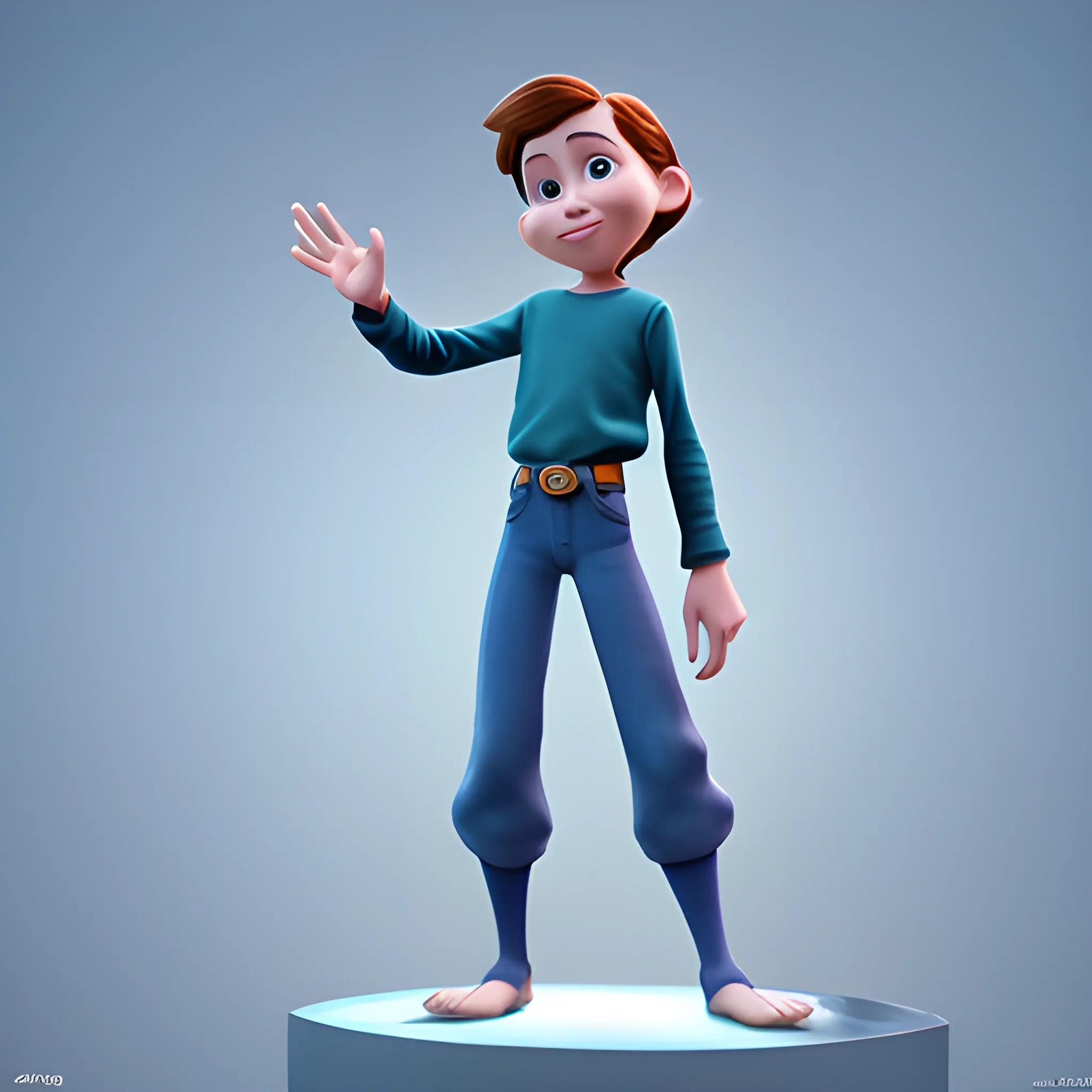 disney,add Photorealism,and high quality,multi-detail,HD, Cartoon,model,3D,pixar,
 ,while maintaining the simplest structure and fewer colors,magic caster,Stylish and minimalist,{{{whole body}}},whole body,whole_body