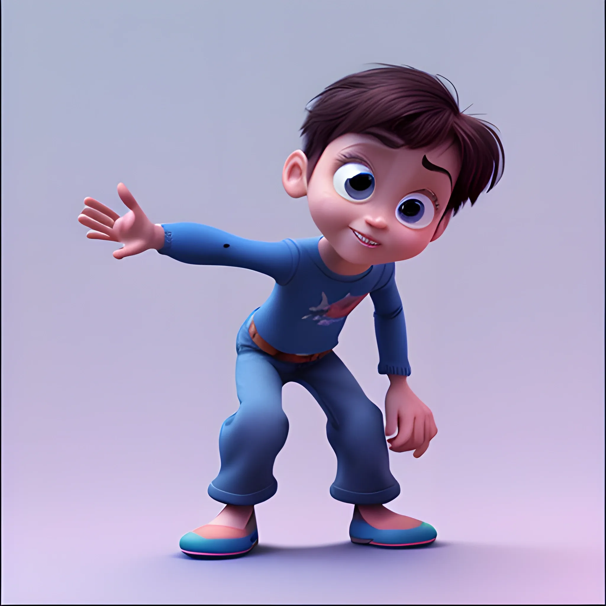 disney,add Photorealism,and high quality,multi-detail,HD, Cartoon,model,3D,pixar,
 ,while maintaining the simplest structure and fewer colors,magic caster,Stylish and minimalist,{{{whole body}}},whole body,whole_body