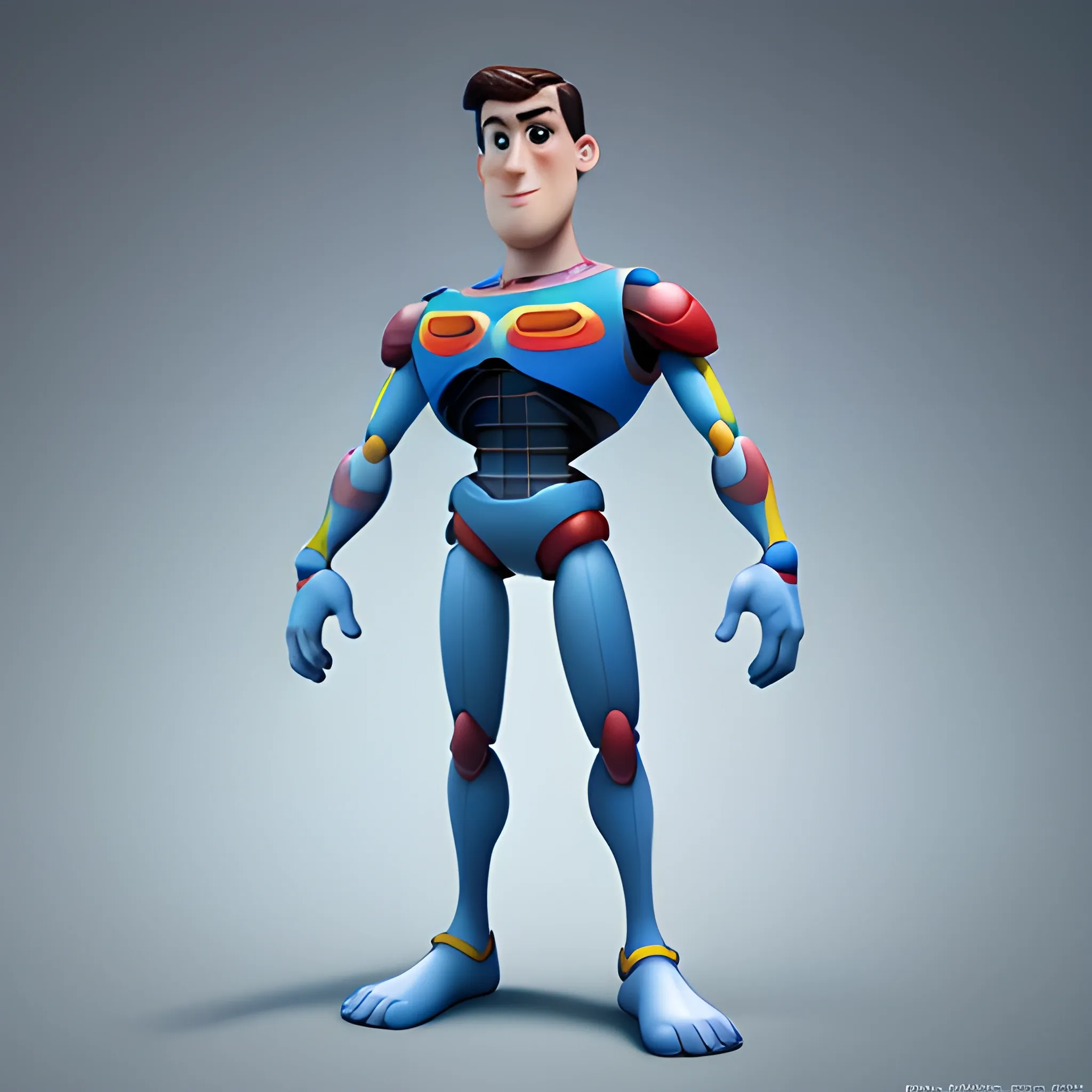 disney,add Photorealism,and high quality,multi-detail,HD, Cartoon,model,3D,pixar,
 ,while maintaining the simplest structure and fewer colors,Stylish and minimalist,colorful,hero,{{{whole body}}},whole_body,whole body