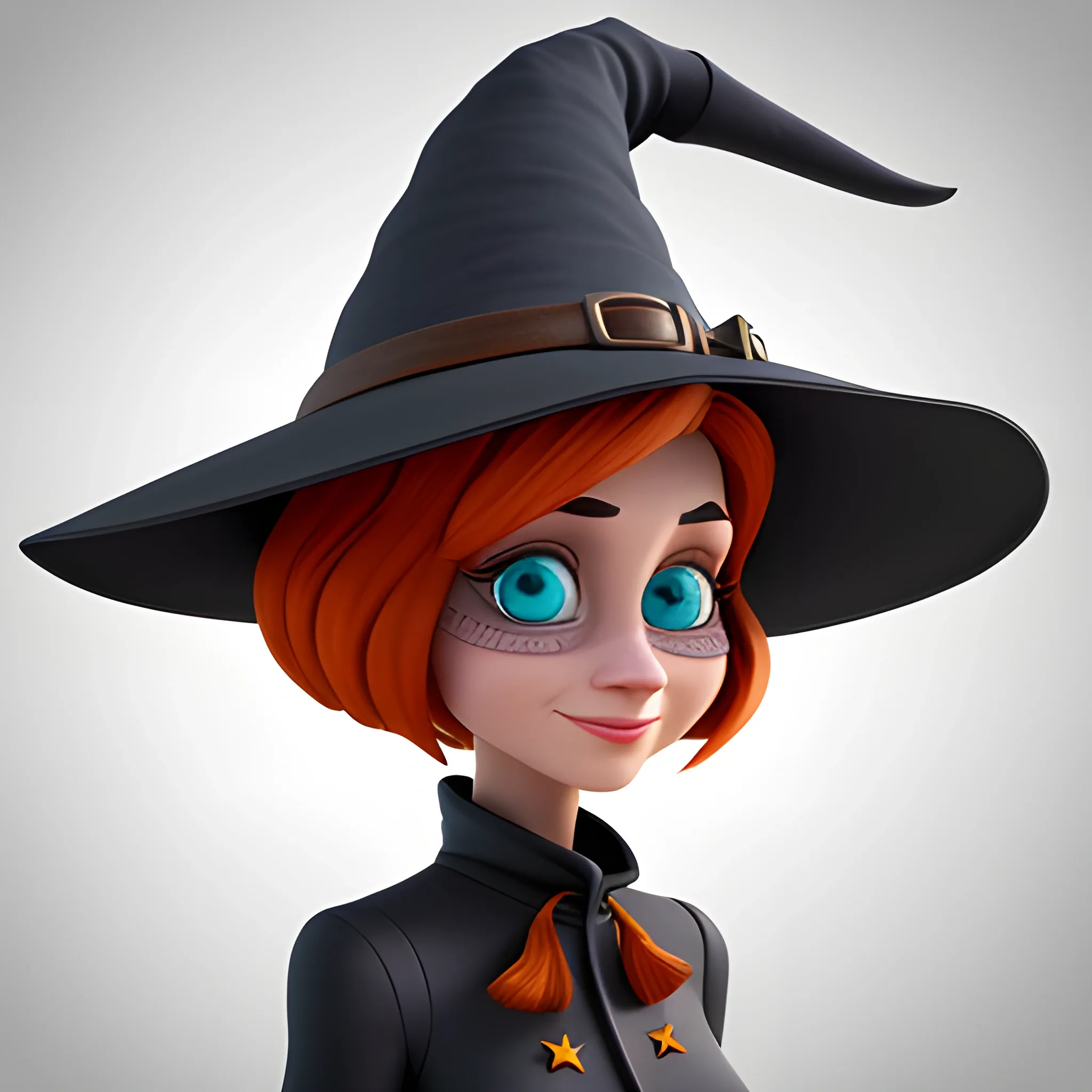 disney,add Photorealism,and high quality,multi-detail,HD, Cartoon,3D,pixar,
 ,while maintaining the simplest structure and fewer colors,Stylish and minimalist,colorful,witch hat,girl,{{{whole body}}},whole_body,whole body