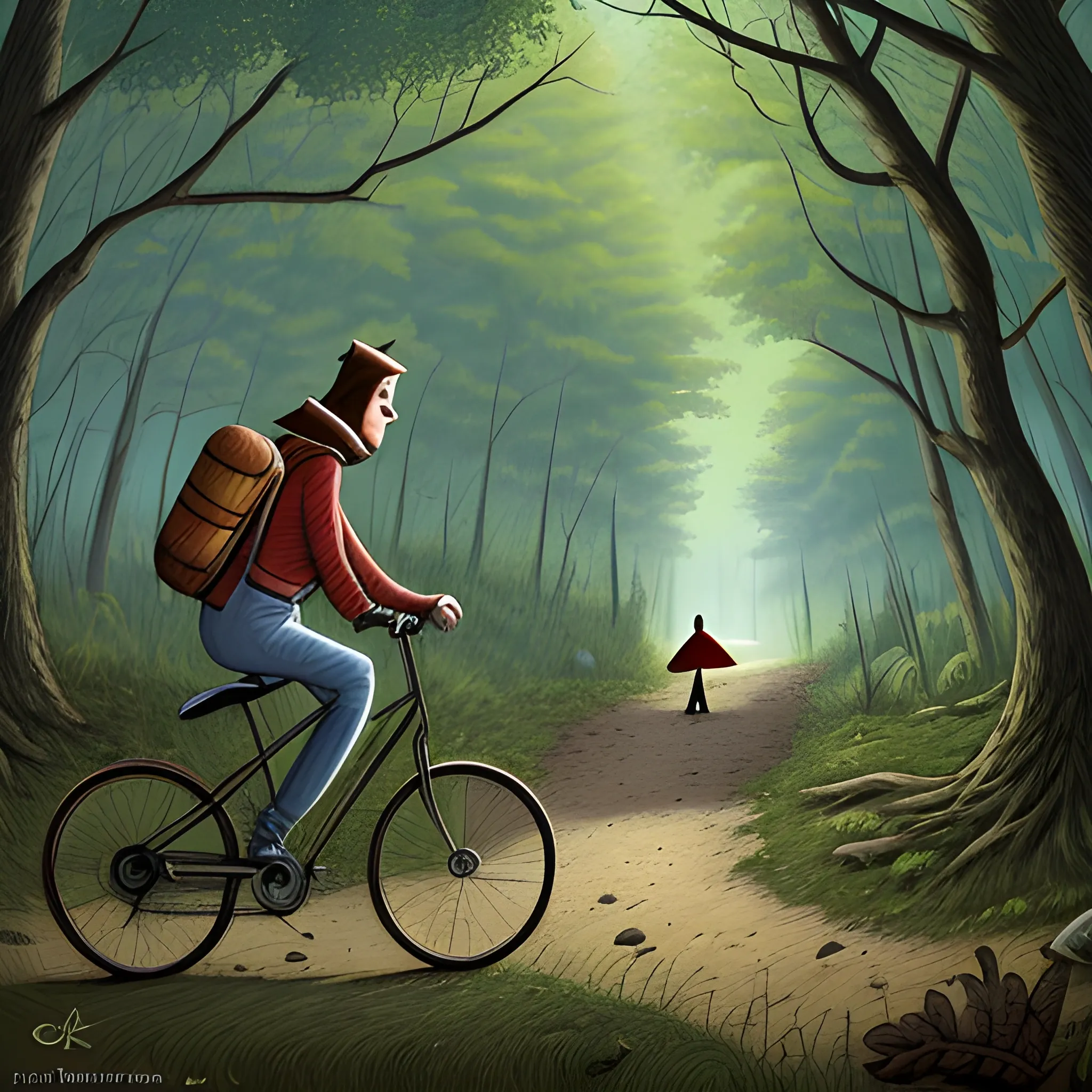 Jean-Francois Gariepy Leaving Mama JF Behind In The Forest, Cartoon, Cartoon