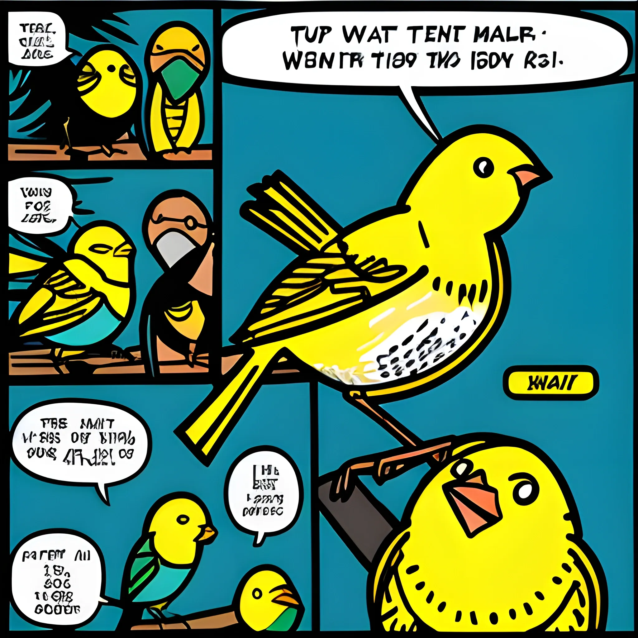 
bird canary comic
