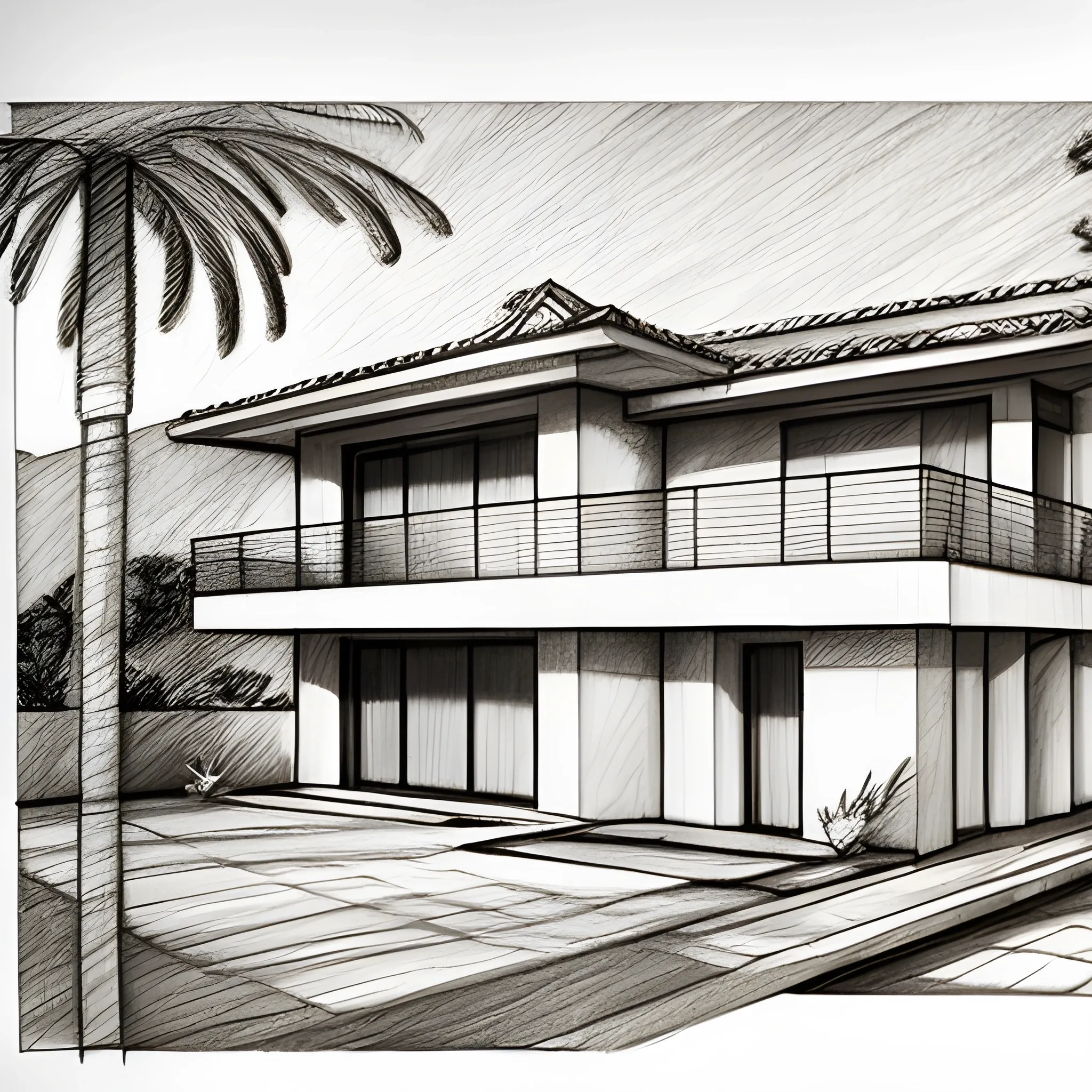 Pencil sketch house building AI Generated 23218571 Stock Photo at Vecteezy