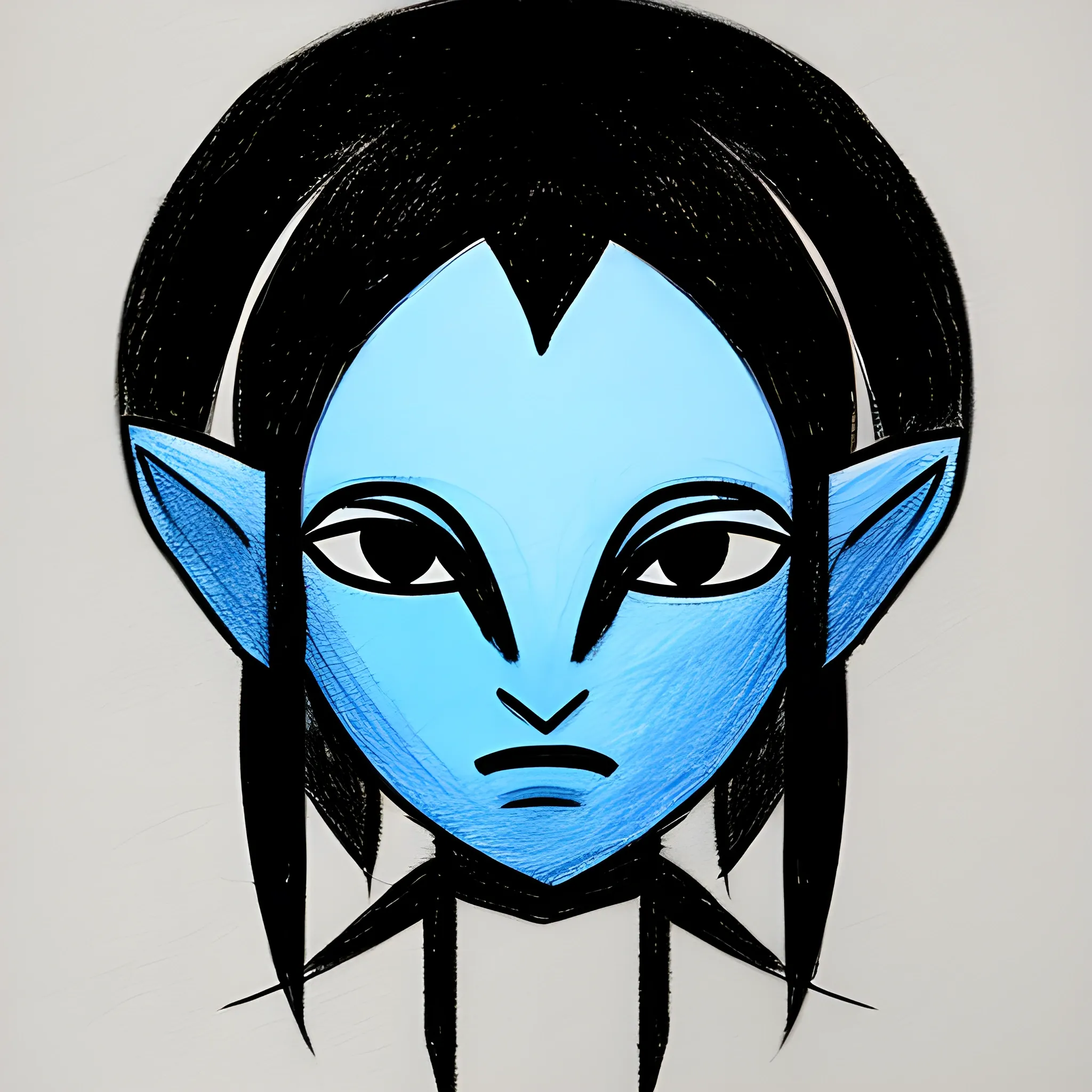 simple abstract drawing avatar
