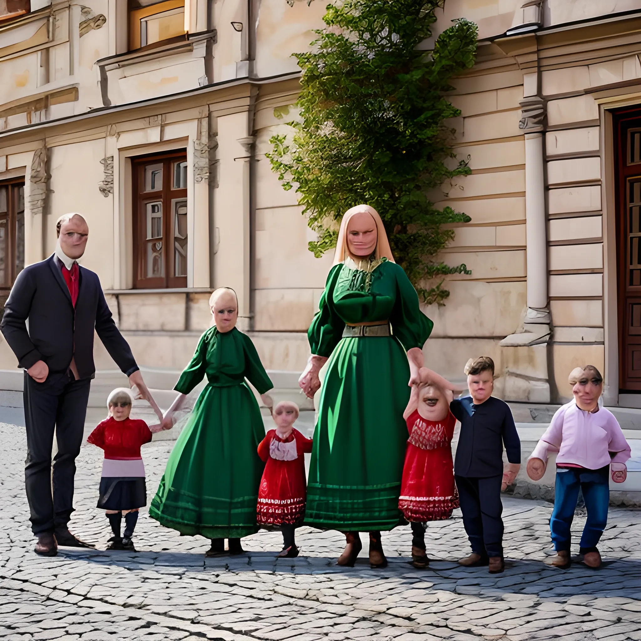 A typical Hungarian family doing typical hungarian things