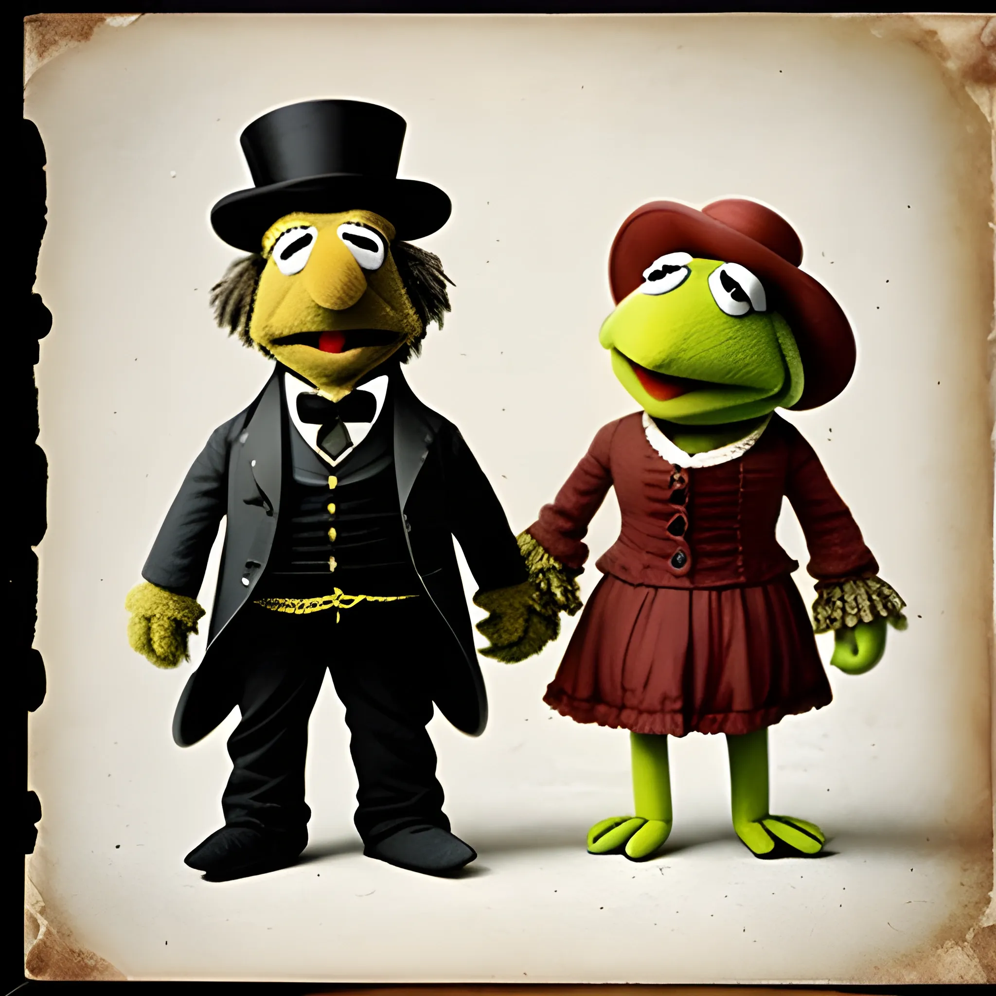 The muppet civil war of 1861, old photo