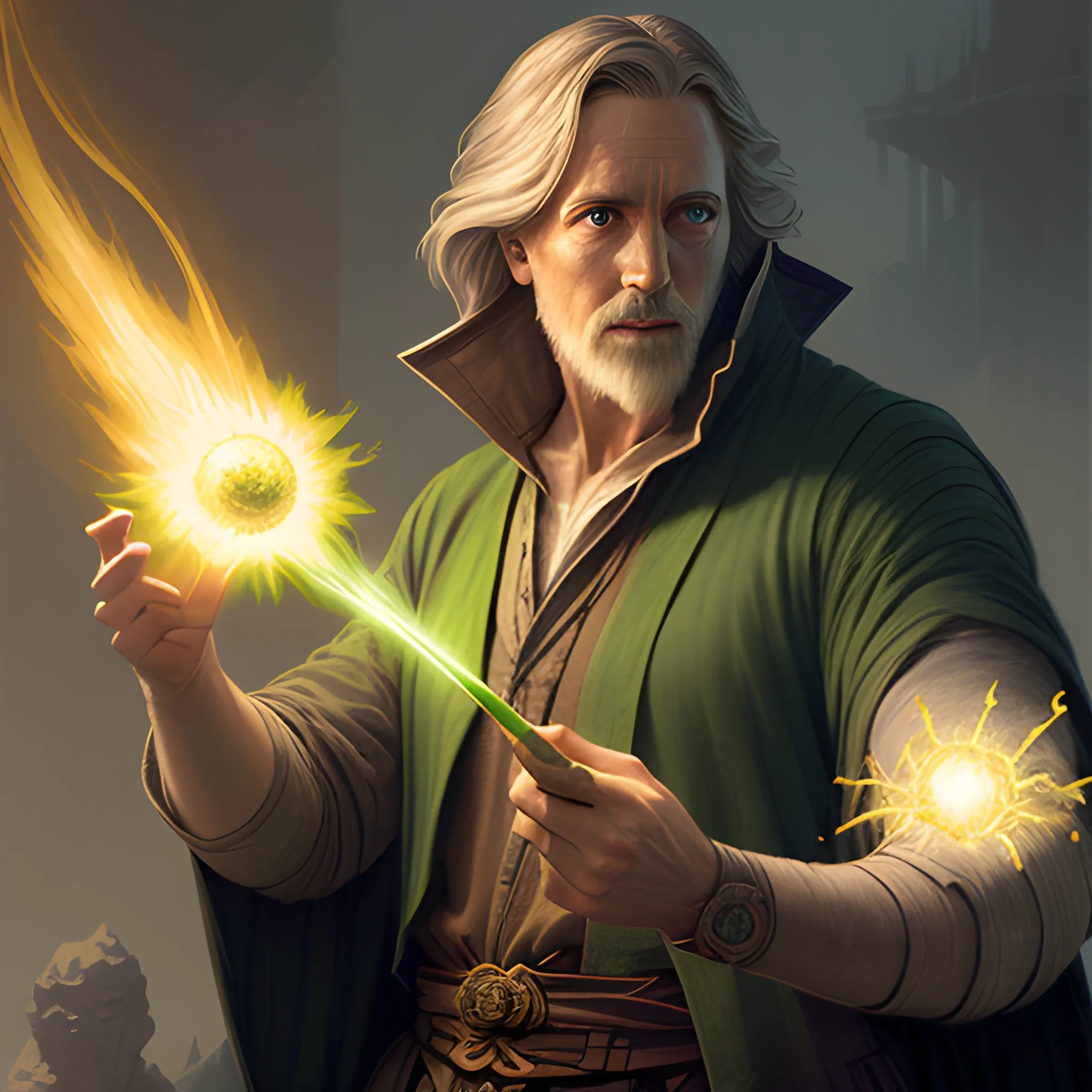 a male wizard casting a green fireball | | pencil sketch, realistic shaded, fine details, realistic shaded lighting poster by greg rutkowski, magali villeneuve, artgerm, jeremy lipkin and michael garmash and rob rey 