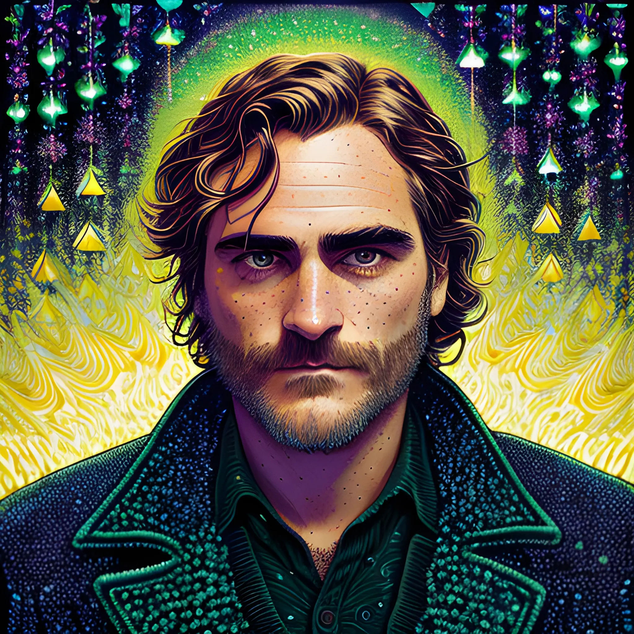 Joaquin Phoenix, His Highly Detailed, Softly Freckled Handsome F 