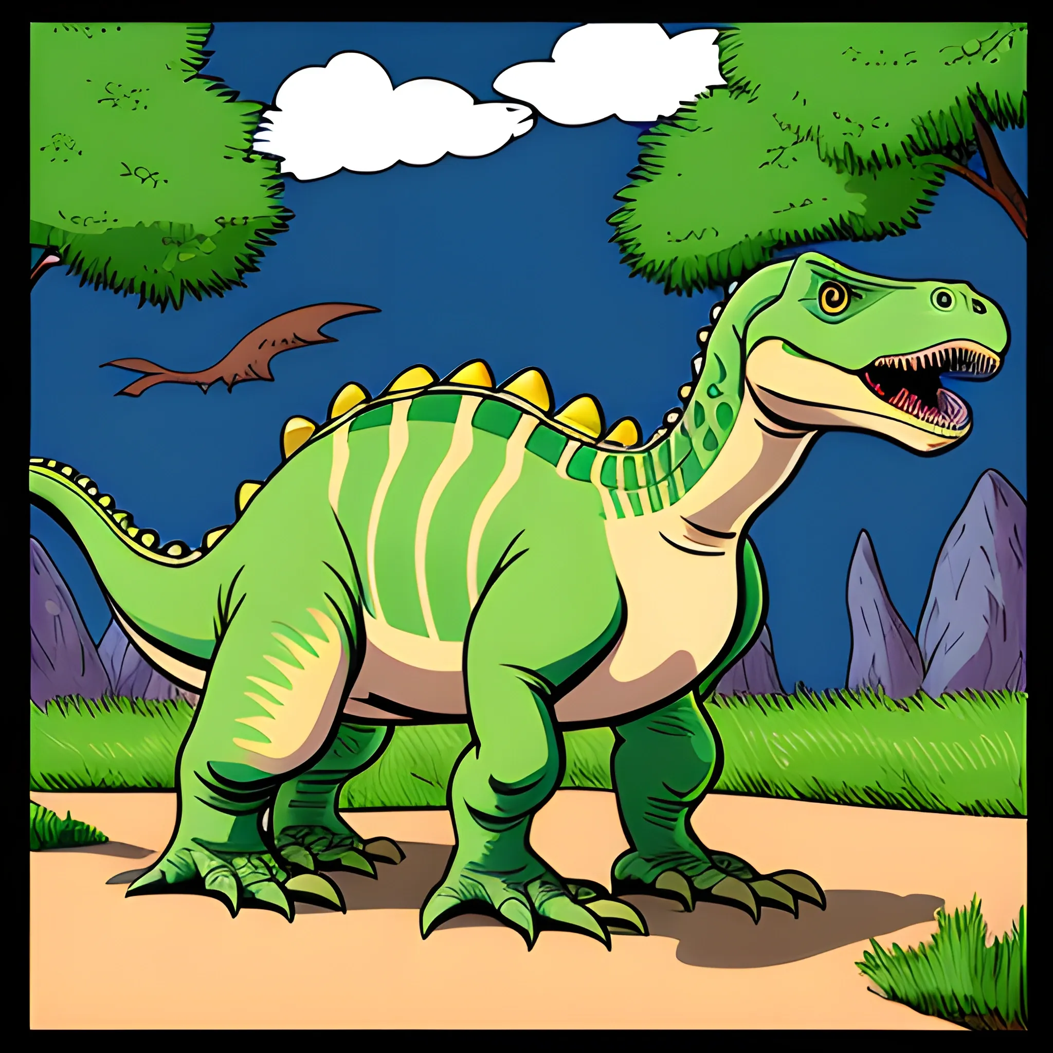 Dinosaur, Cartoon