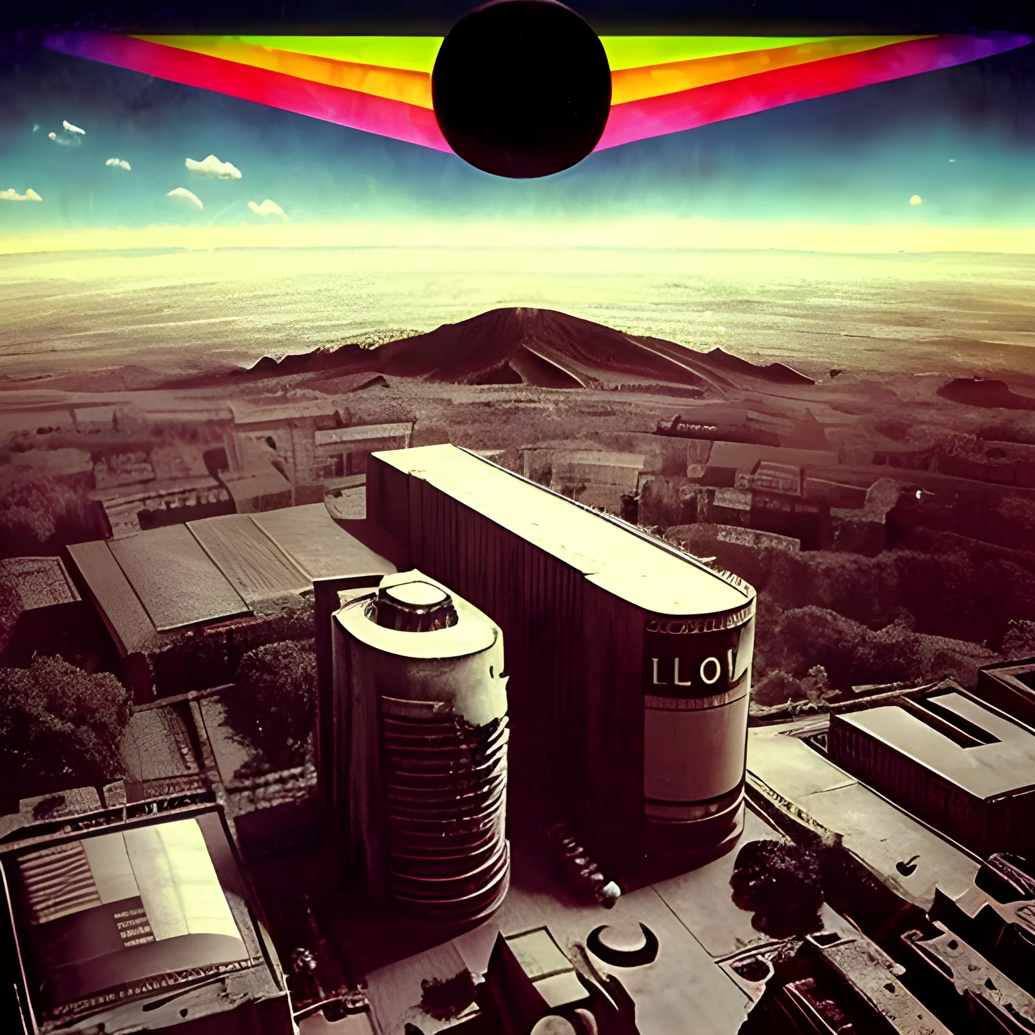 Haz una collage de todos los álbumes de Pink Floyd en una sola imagen 