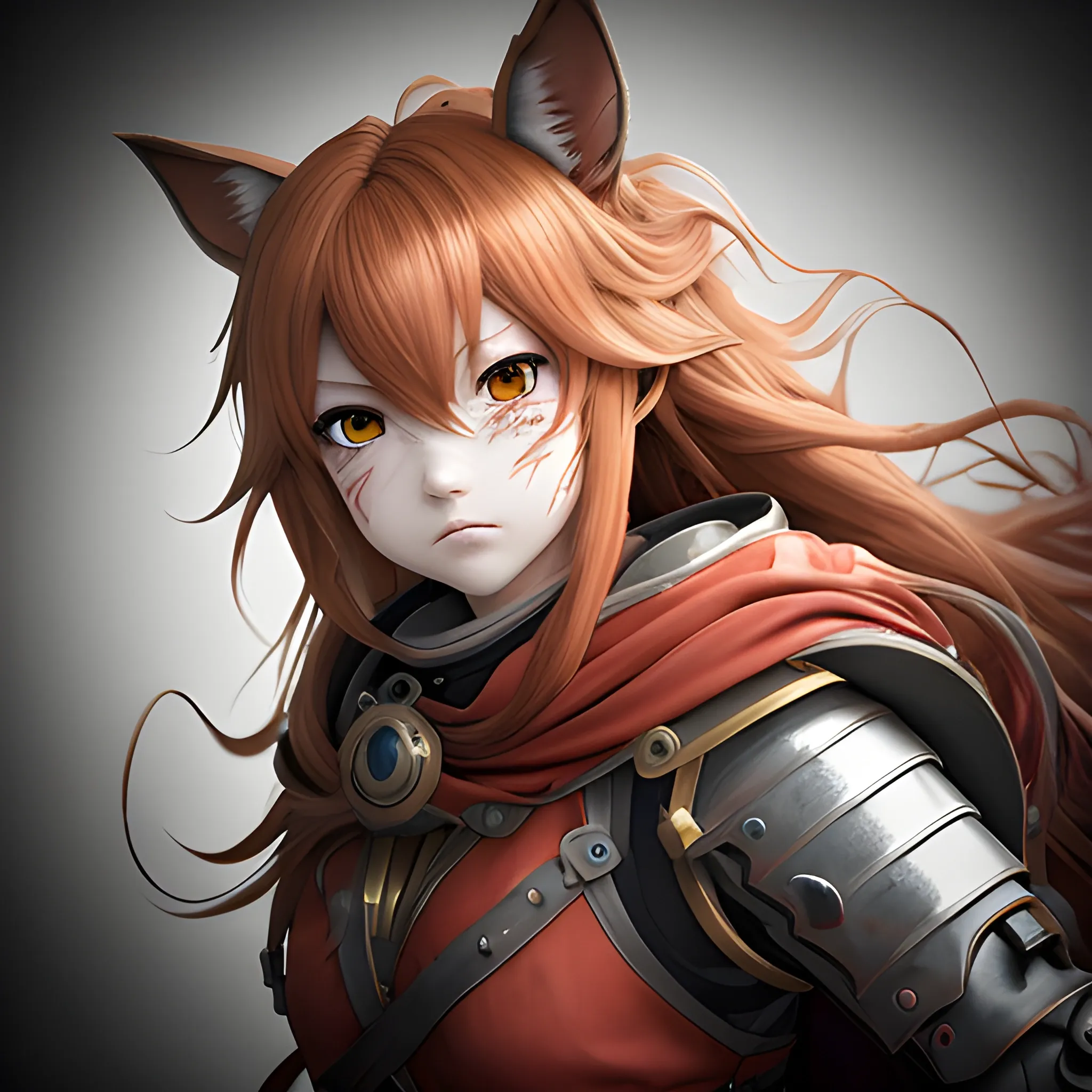 ,(best quality, ultra-detalhado), centered, (Realistic) Raphtalia, (anime), (retrato), (vermelho e branco), (clear lighting), (armaduras e armas detalhadas), (fierce expression), (Intensa cena de batalha), (fantasia), (Olhos determinados), (flowing hair), (foco nítido), (vivid colors), (magic effects), (heroic), (epics), (emocional), (cativante), (master part:1. 2)
, 3D