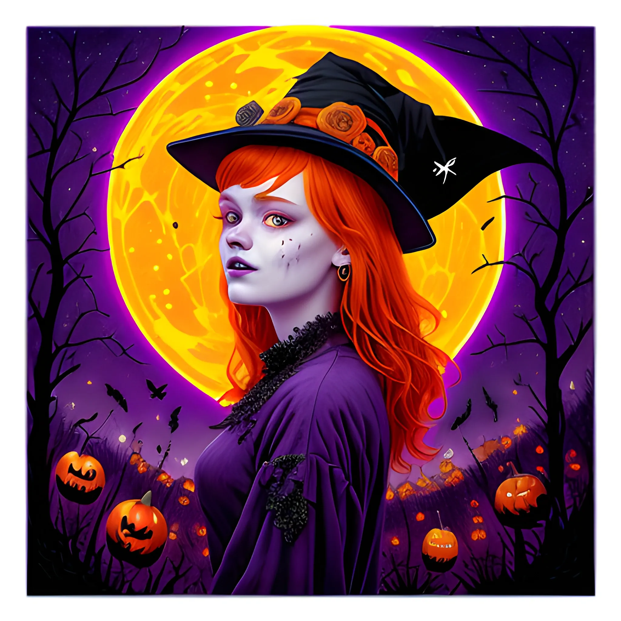 Bella Thorne / Sadie Sink face morph as a Halloween Witch, weari ...