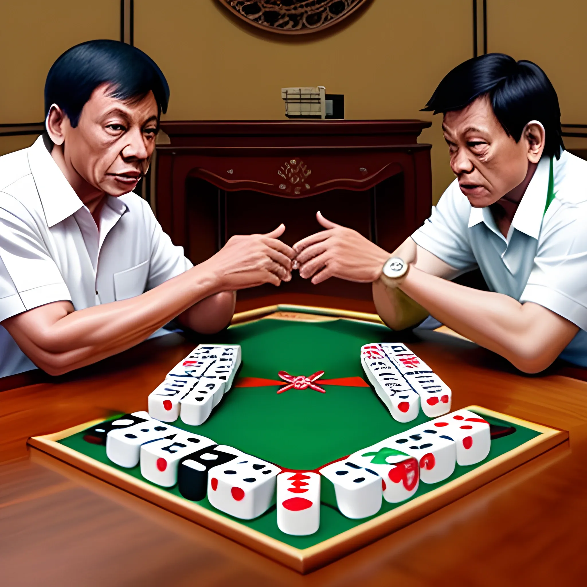 Duterte play mahjong