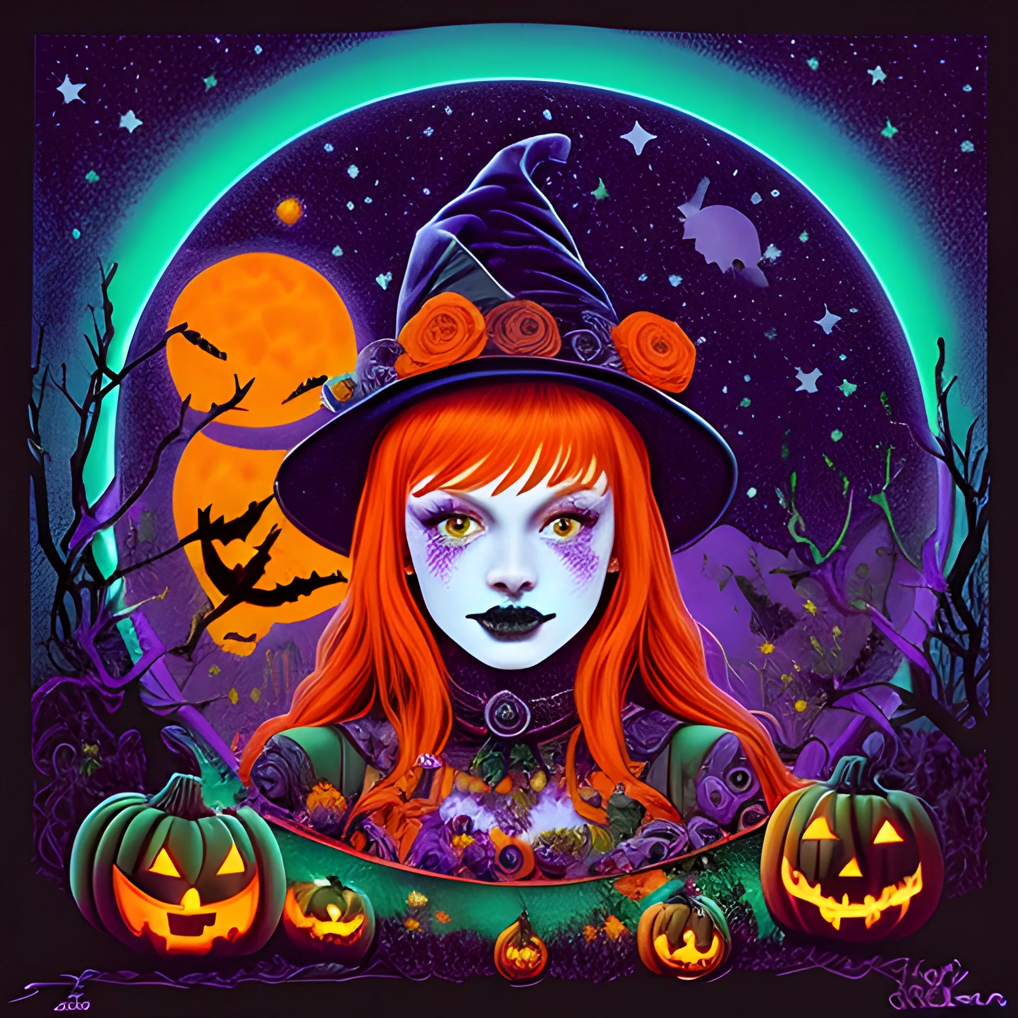 Bella Thorne / Sadie Sink face morph as a Halloween Witch, weari ...