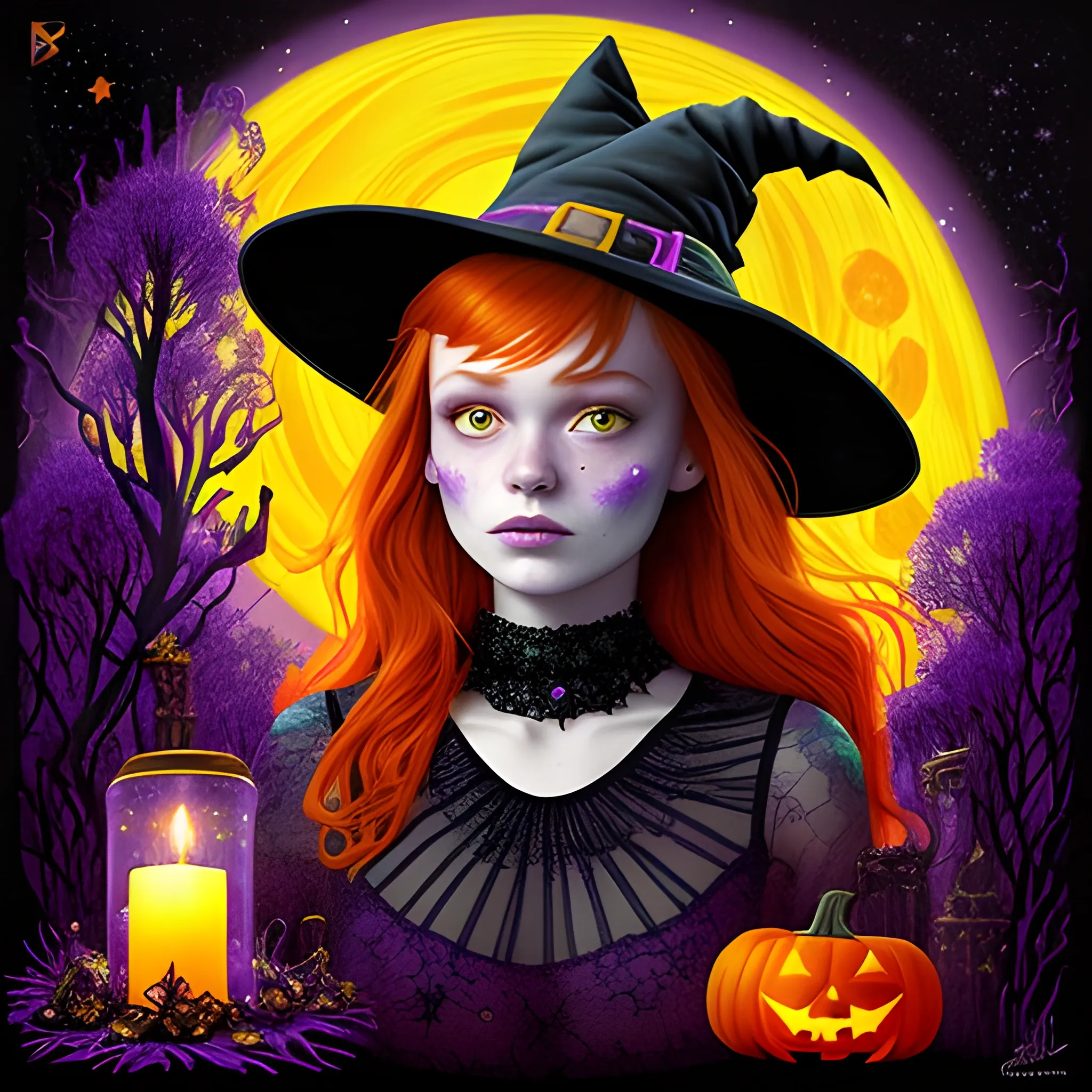 Bella Thorne / Sadie Sink face morph as a Halloween Witch, weari ...