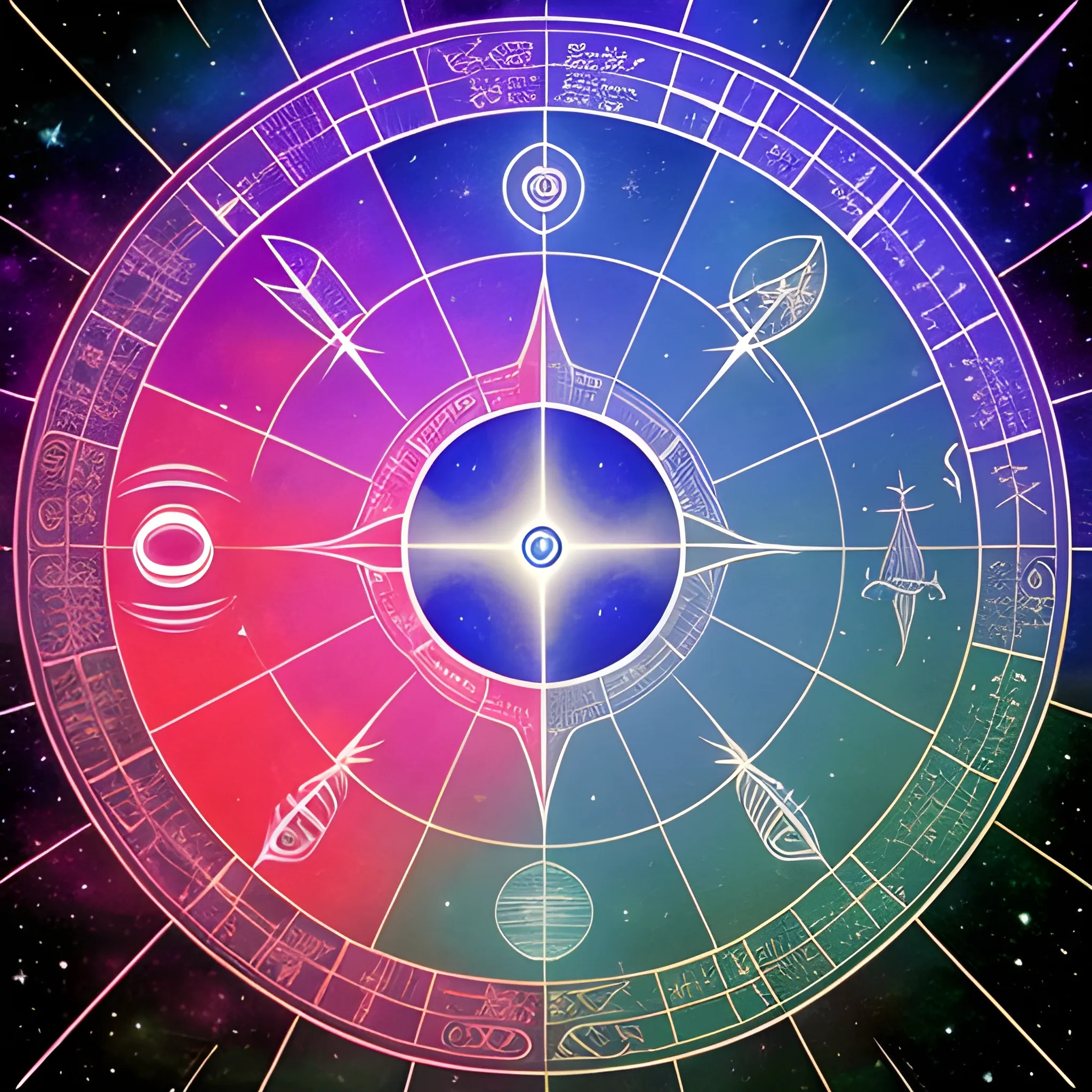 The planet Mercury astrological glyph, Trippy